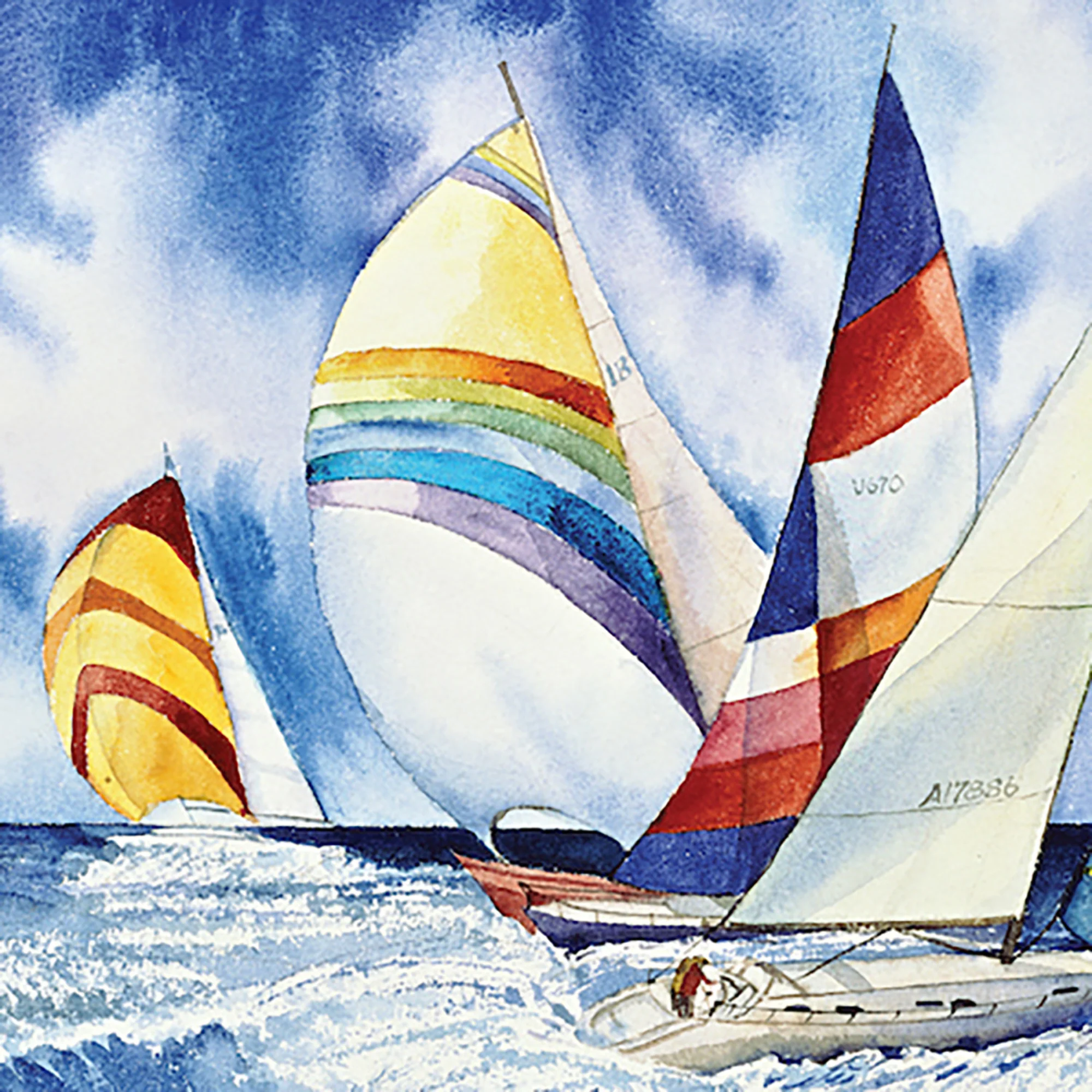 Hart Puzzles Sailboats by Kathleen Parr McKenna - 1000 pc - Image 4
