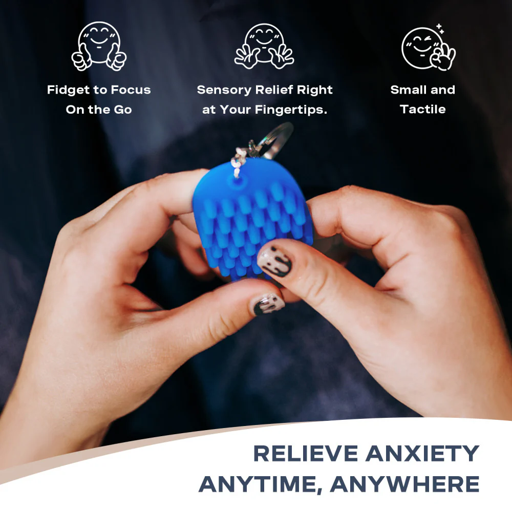 Hoglet Fidget Keychain – Blissful Blue - Image 5