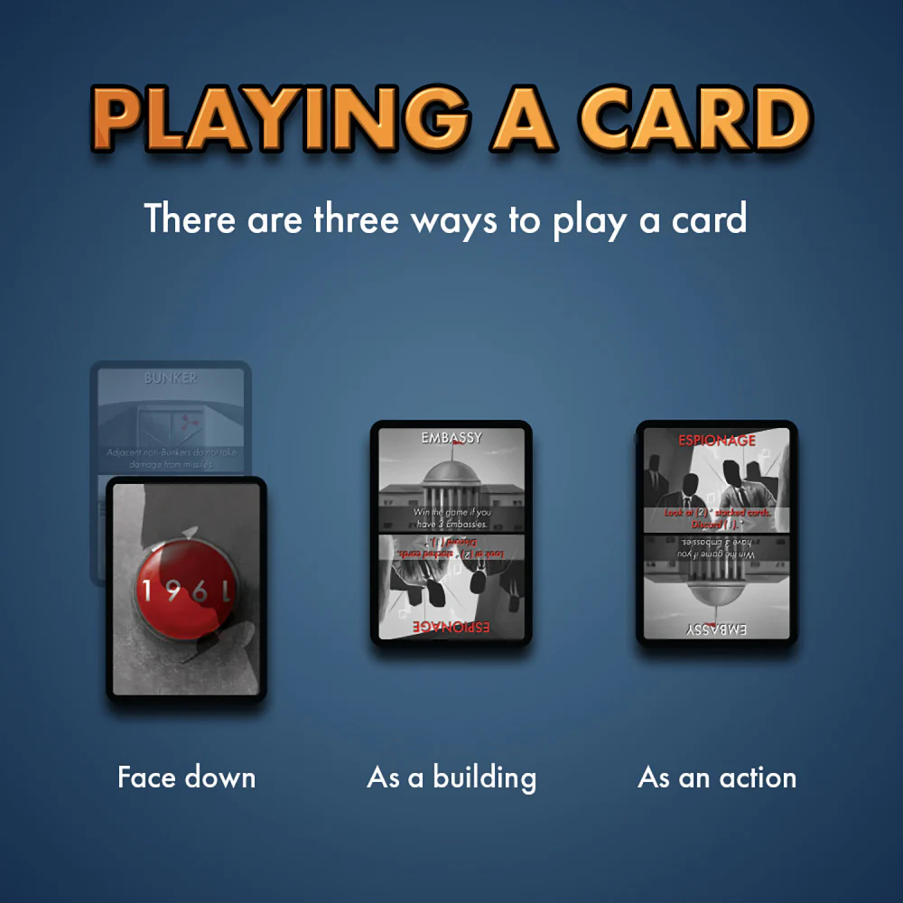 House Fish Baloon 1961 Cold War Strategy Card Game - Image 4