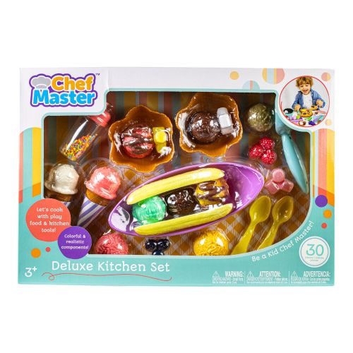 Deluxe Ice Cream Waffle Play Set for Young Chefs