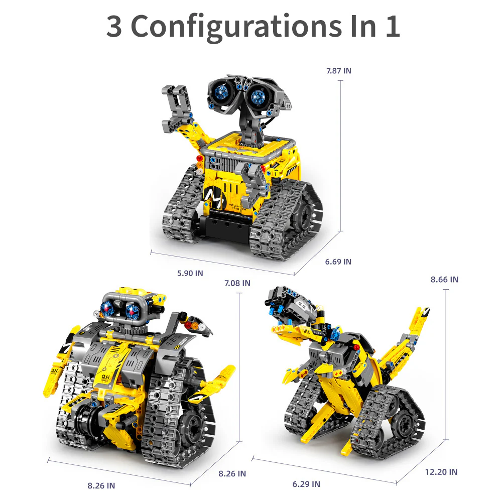 iM.Master STEM Academy: Transformative R/C 3-In-1 Robot Dinosaur - 430pcs - Image 3