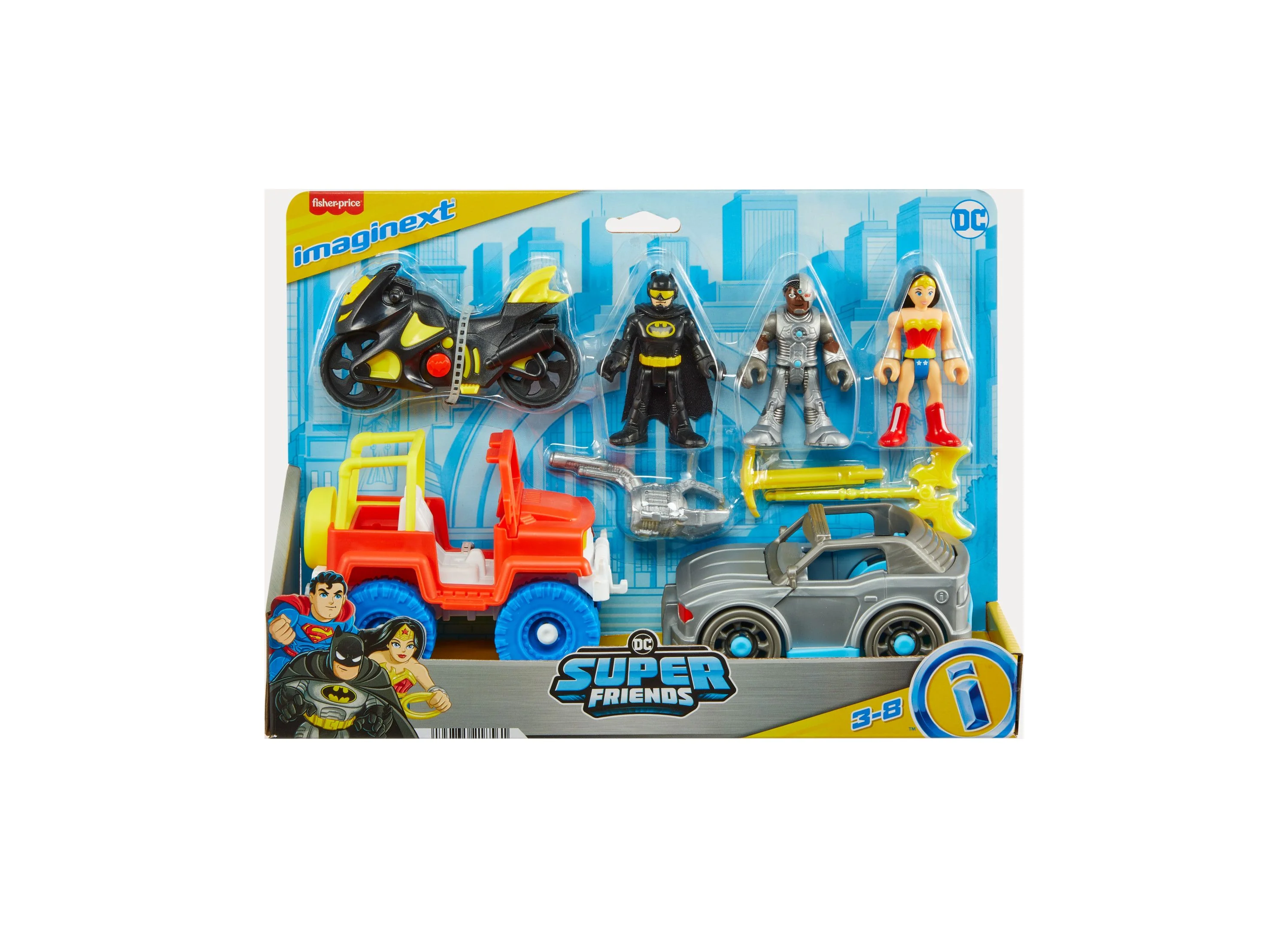 Imaginext DC Super Friends Batman Action Set - With Wonder Woman & Cyborg - Image 3