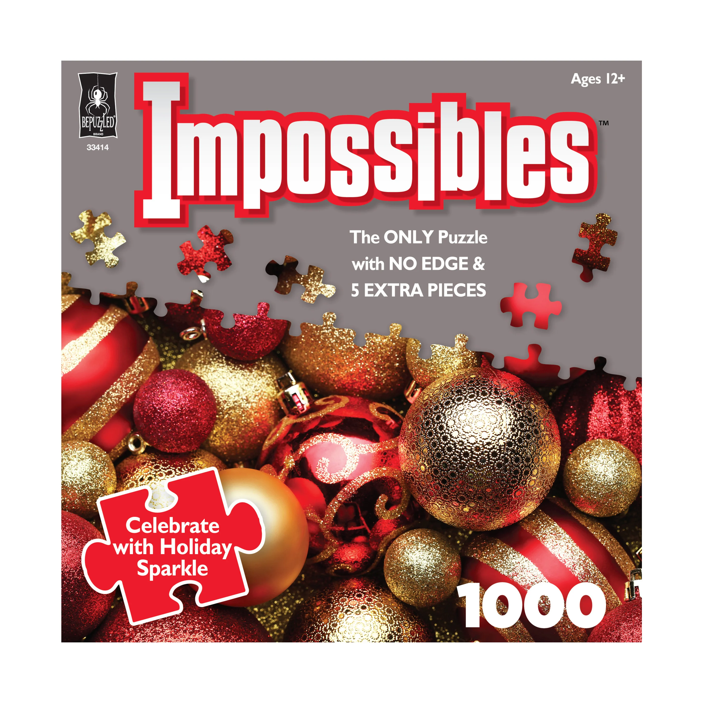 Be Puzzled Celebrate with Holiday Sparkle Jigsaw Puzzle - 1000 pc - Image 2