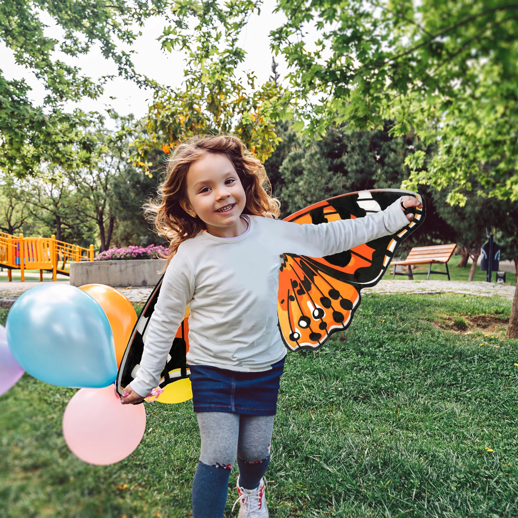 Insect Lore Morpho Butterfly Dress-Up Wings, Blue, 3-Pack - Image 4