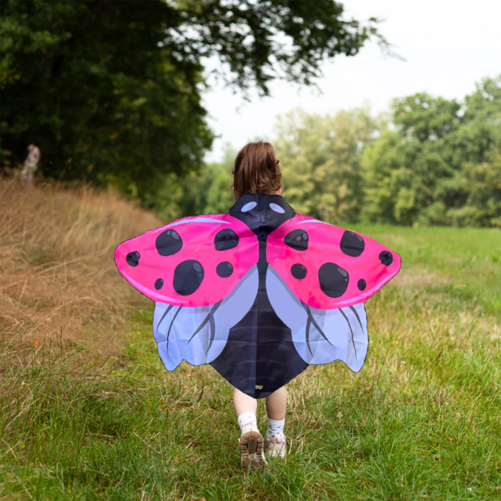 Insect Lore Pink Ladybug Dress-Up Wings for Kids - Image 4