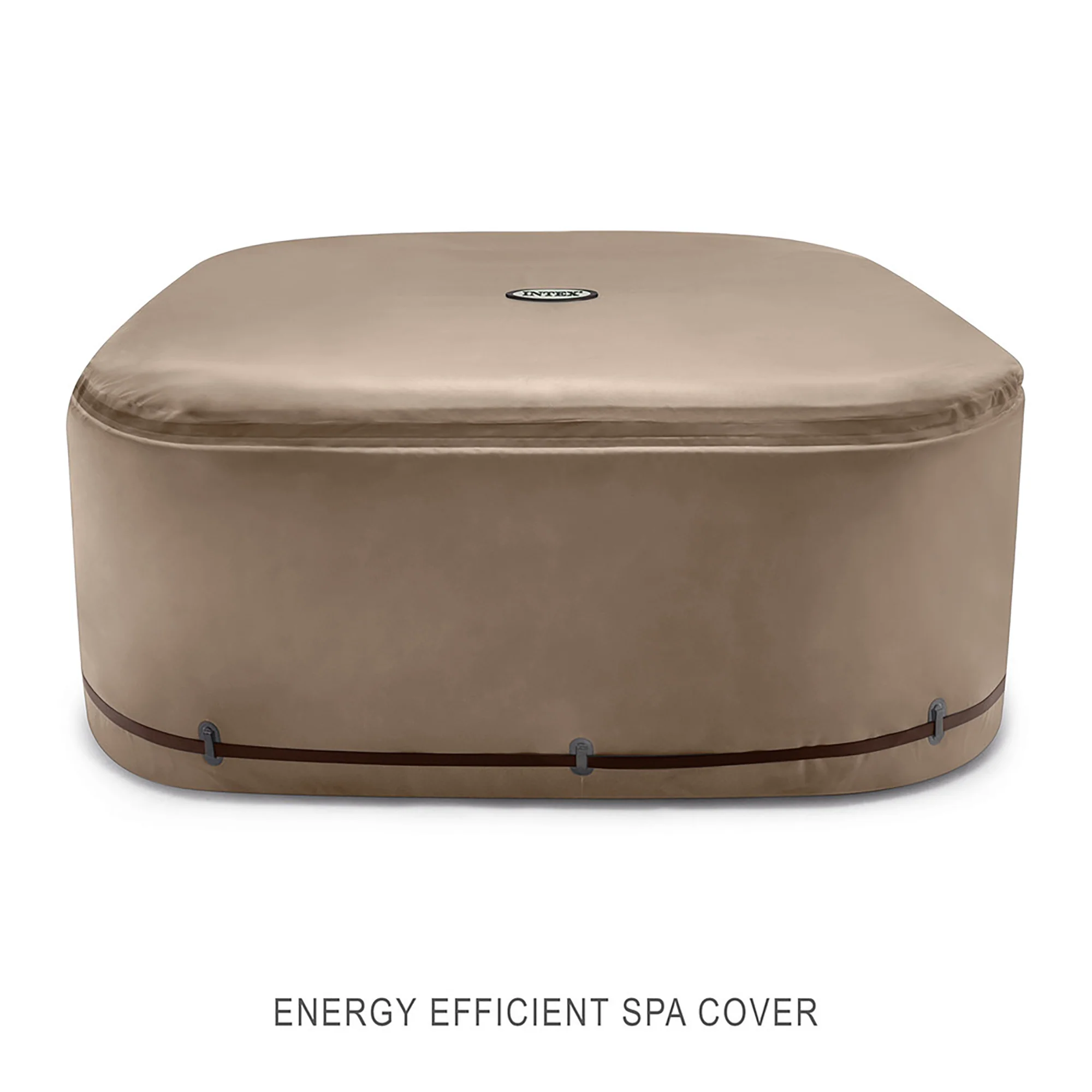 Intex PureSpa Chevron Deluxe 6-Person Inflatable Hot Tub - 77" Square with Jets - Image 4