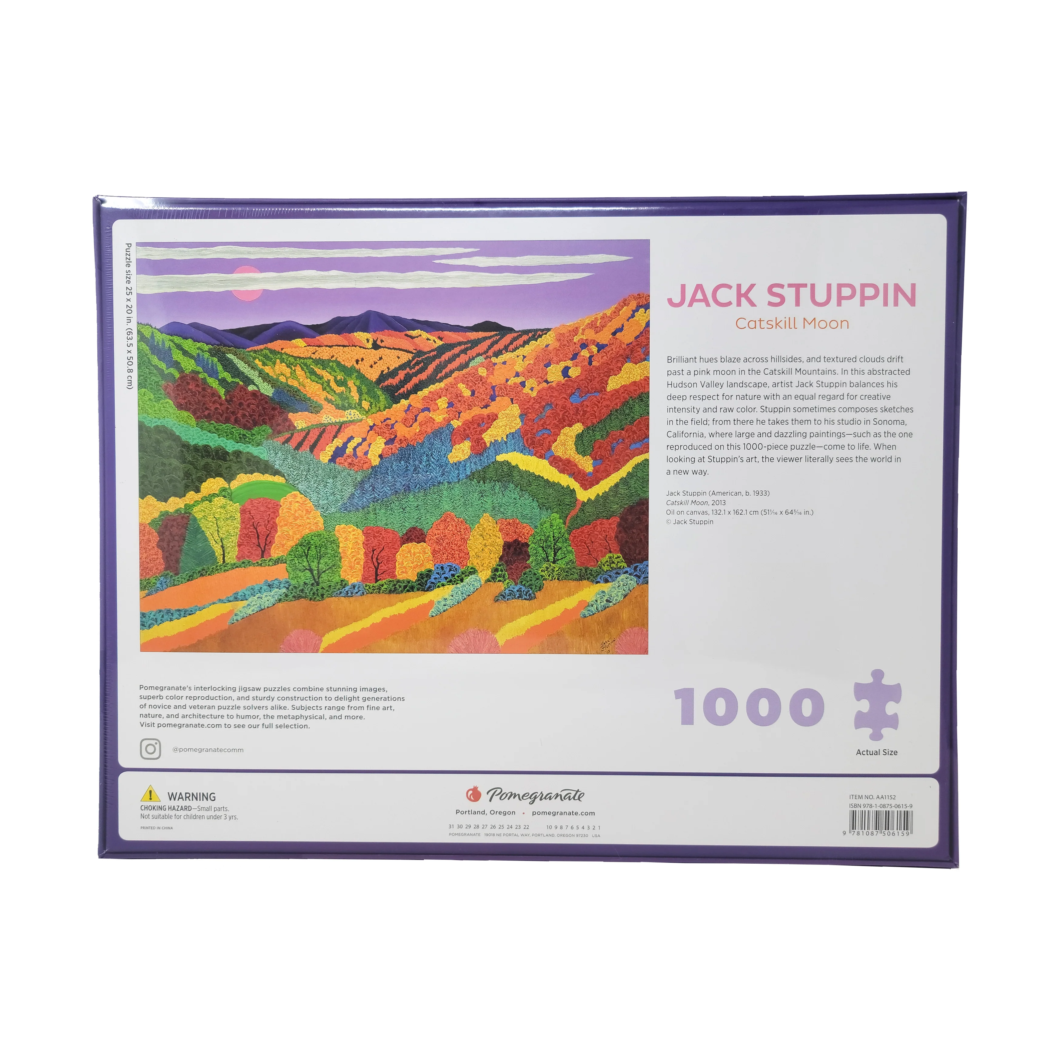 Pomegranate Jack Stuppin Catskill Moon Art Puzzle - 1000 pc - Image 4