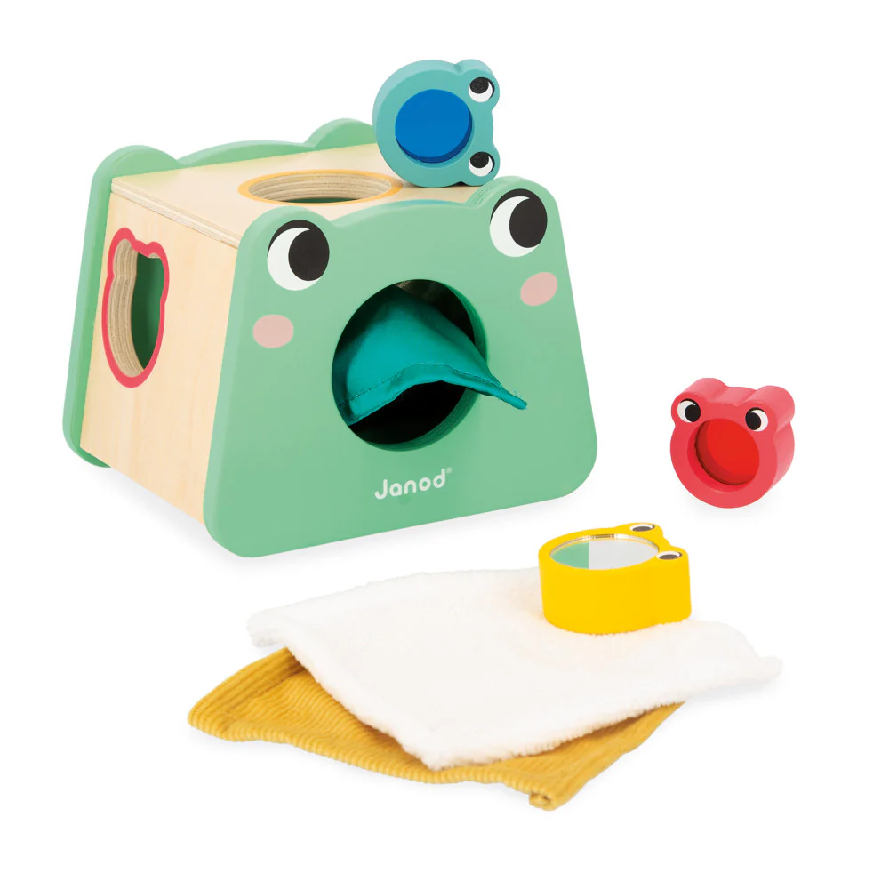 Janod Sensory Exploration Toy Box - 4 Toys for 12 Months & Up - Image 8