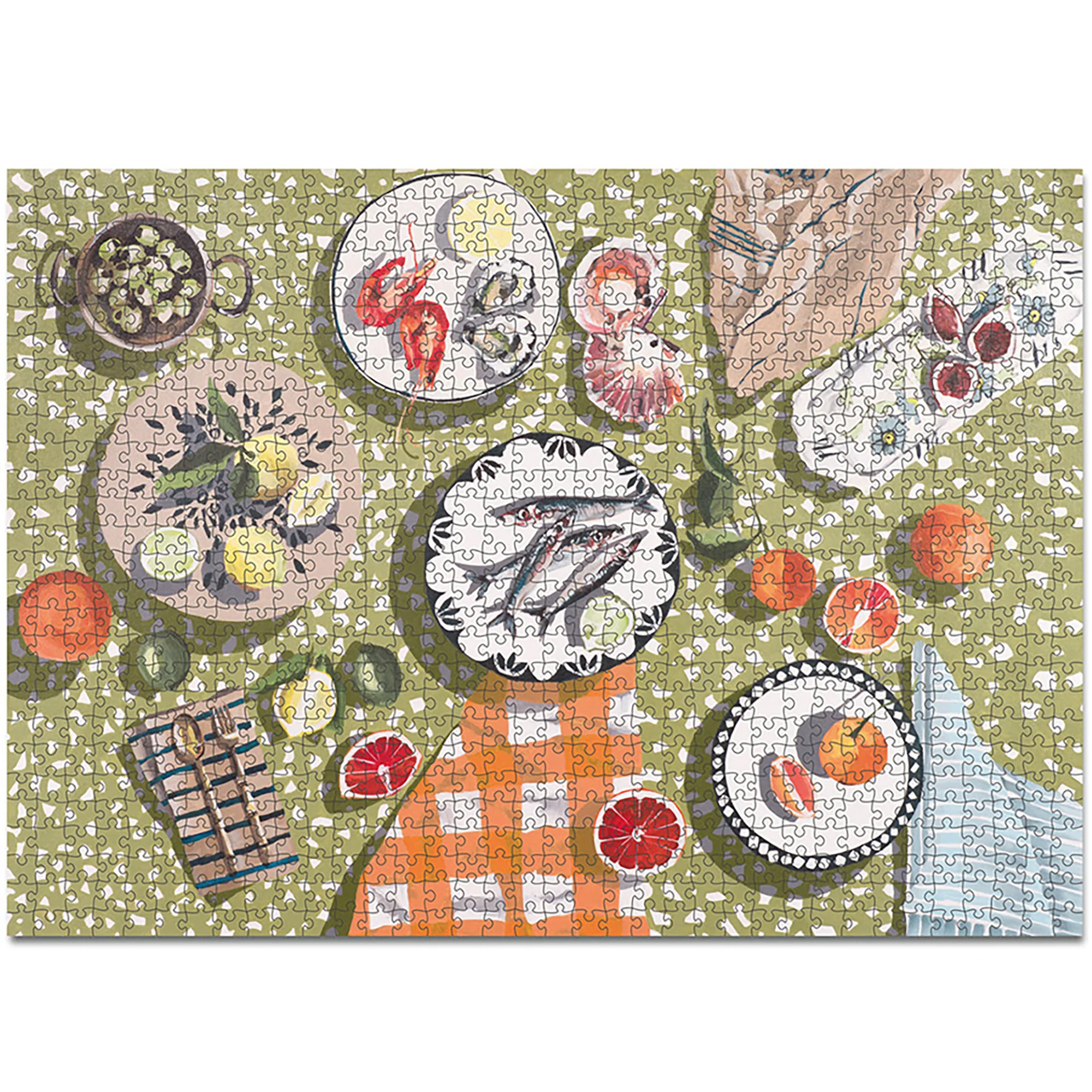 Journey Of Something Table By The Sea 1000-Piece Jigsaw Puzzle
