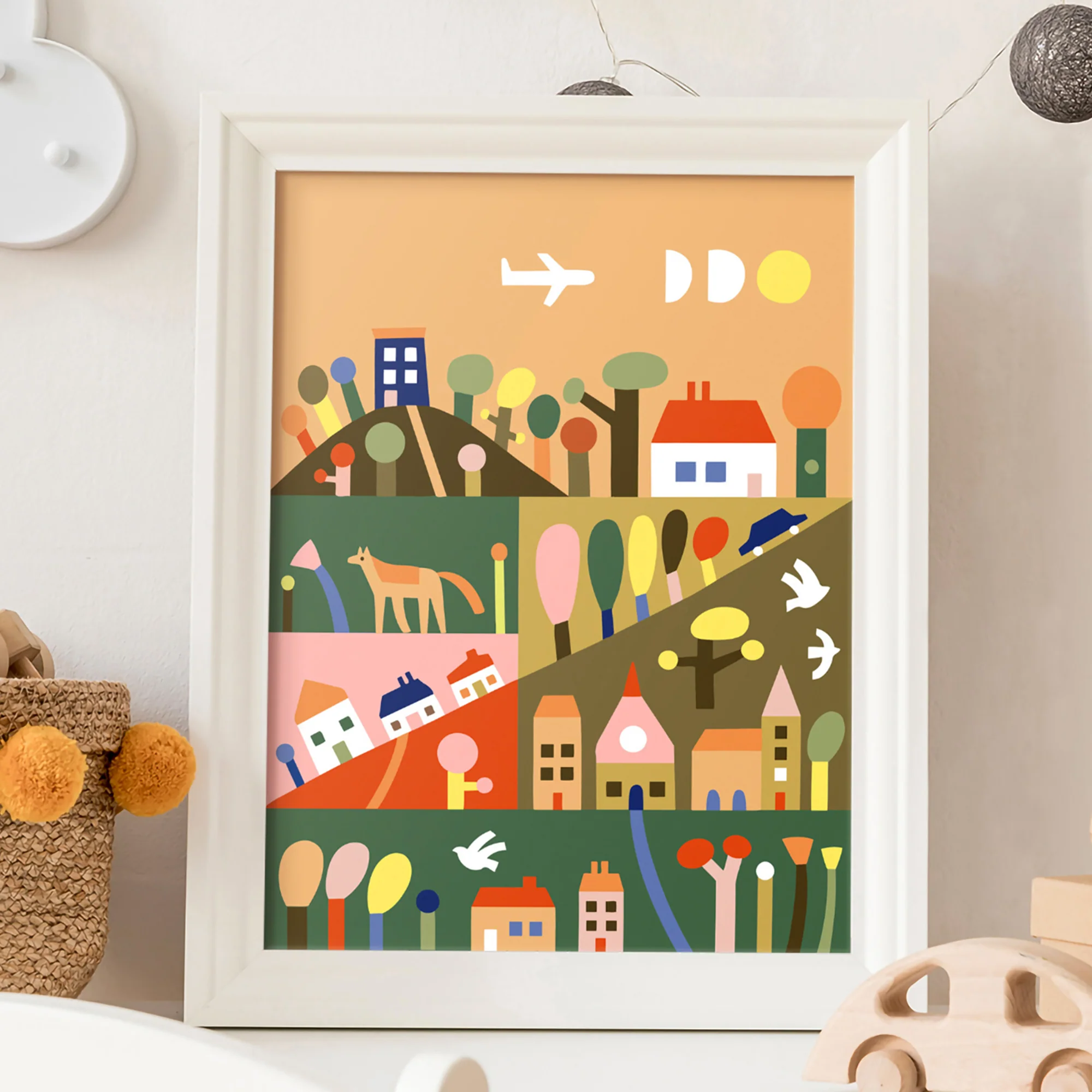 JOS Paint By Numbers Outside The City 18-Color Art Kit - Image 4