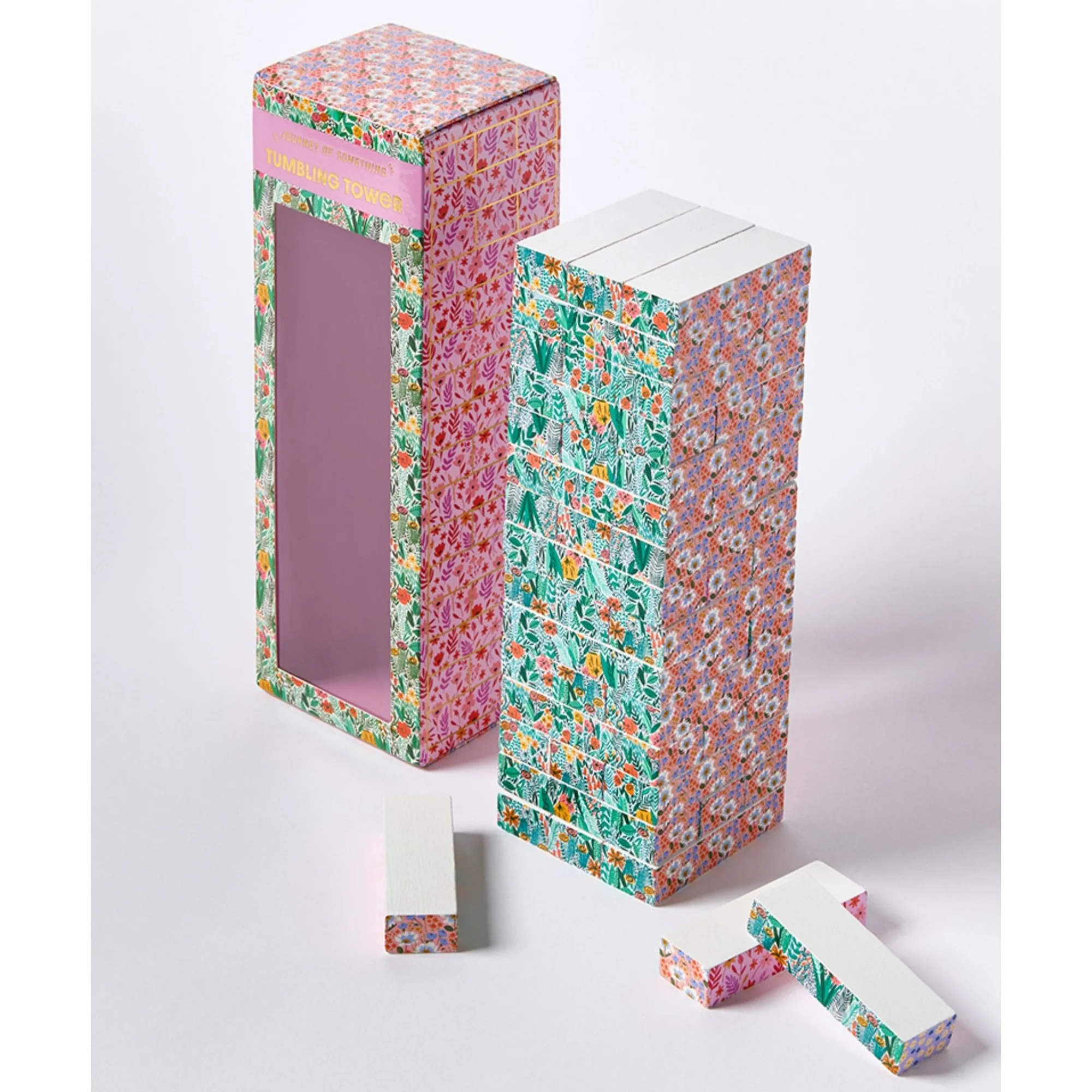 Journey Of Something Floral Tumbling Tower Stacking Game - Image 2