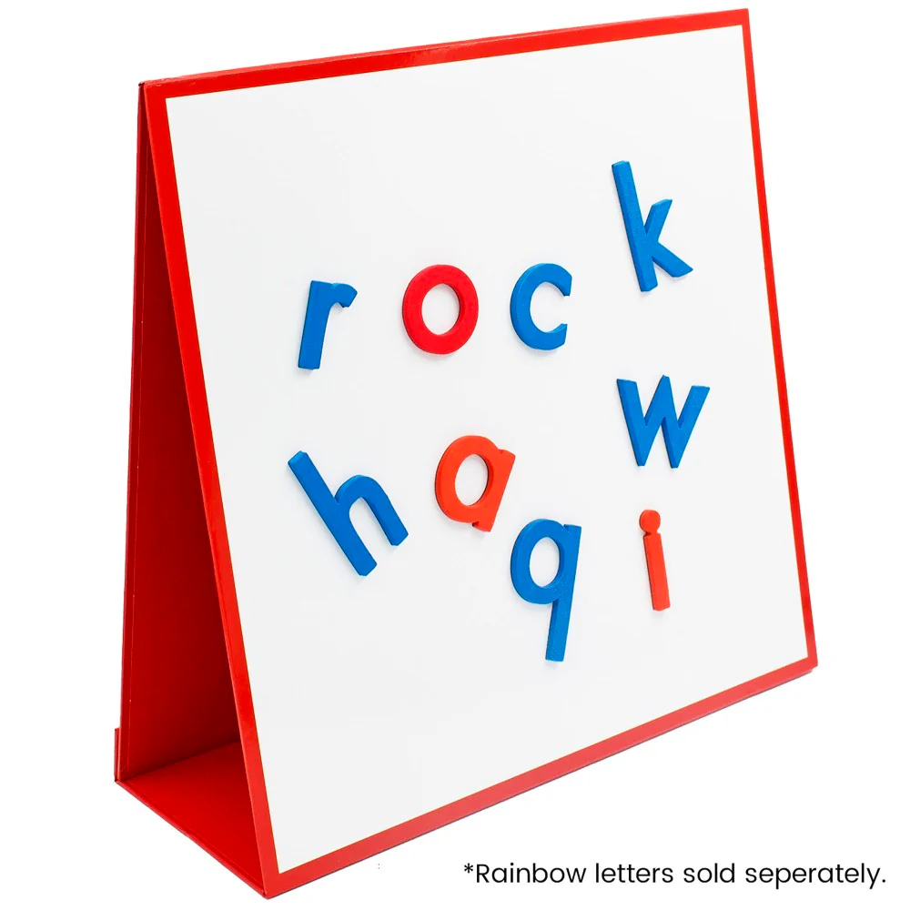 Junior Learning Double-Sided Tabletop Pocket Chart - Red & White - Image 3