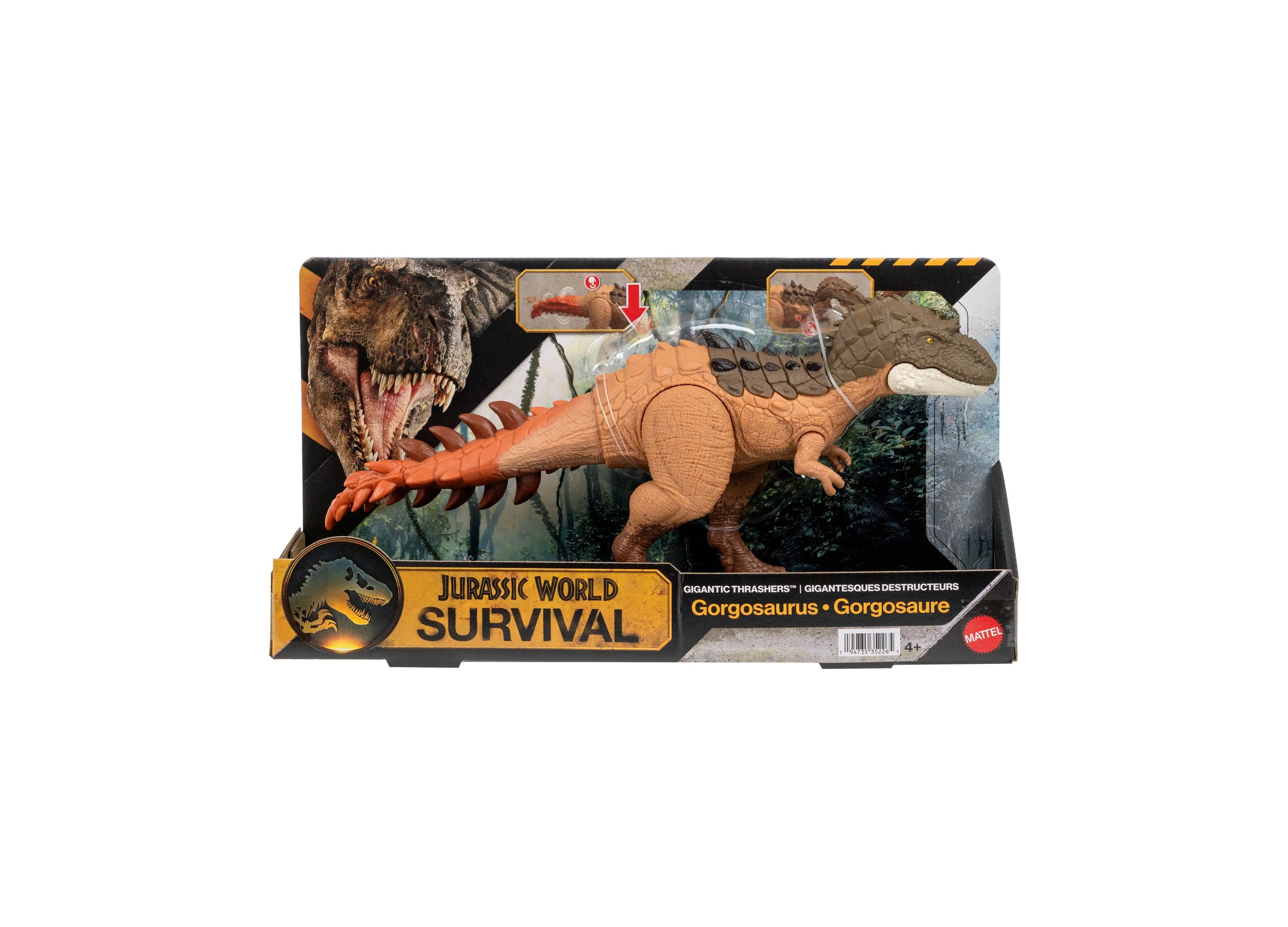 Jurassic World Gigantic Thrashers Gorgosaurus Dinosaur Action Figure With Attack Motions - Image 2