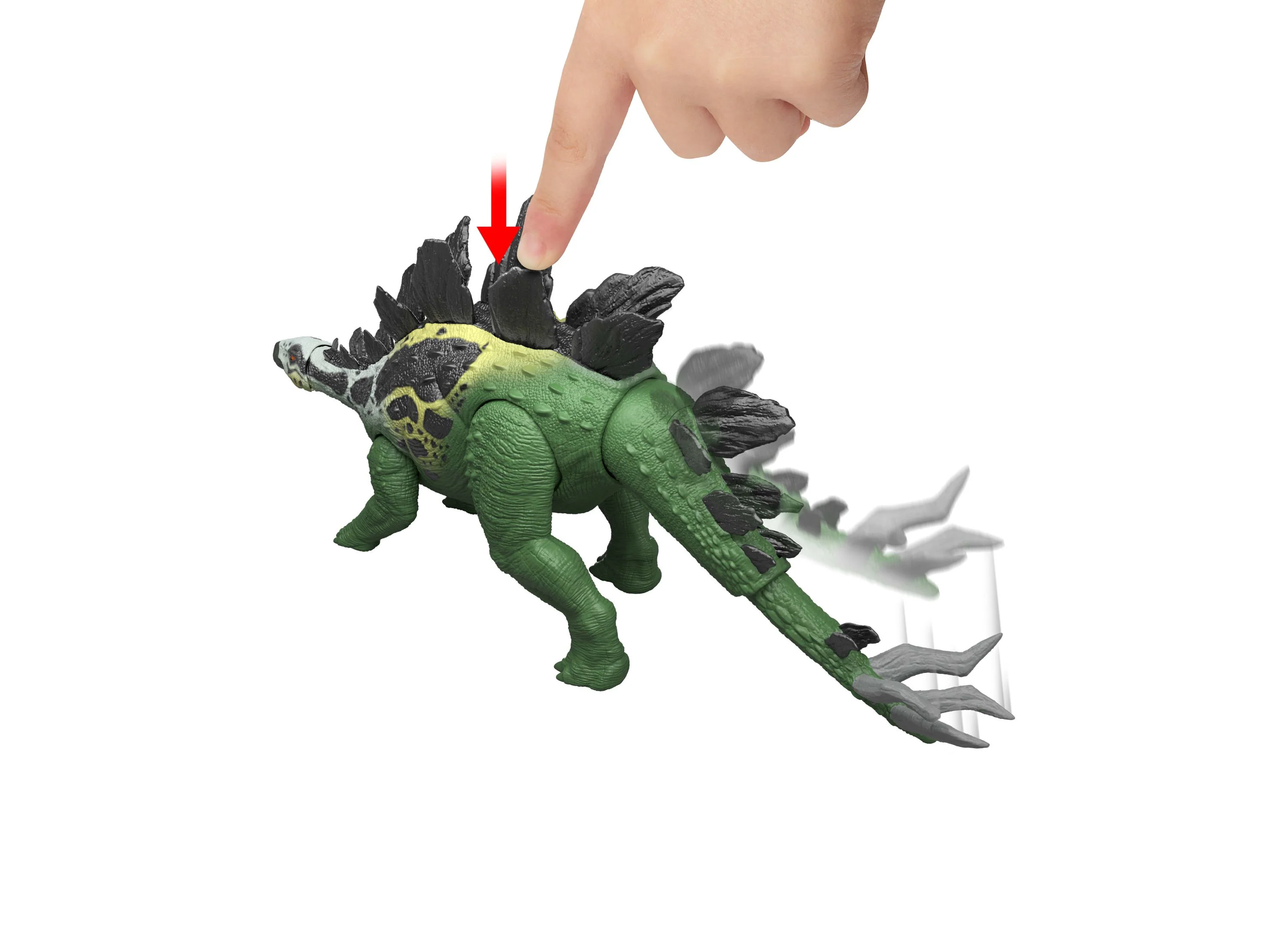 Jurassic World Gigantic Thrashers Stegosaurus Dinosaur Action Figure With Attack Motions - Image 5