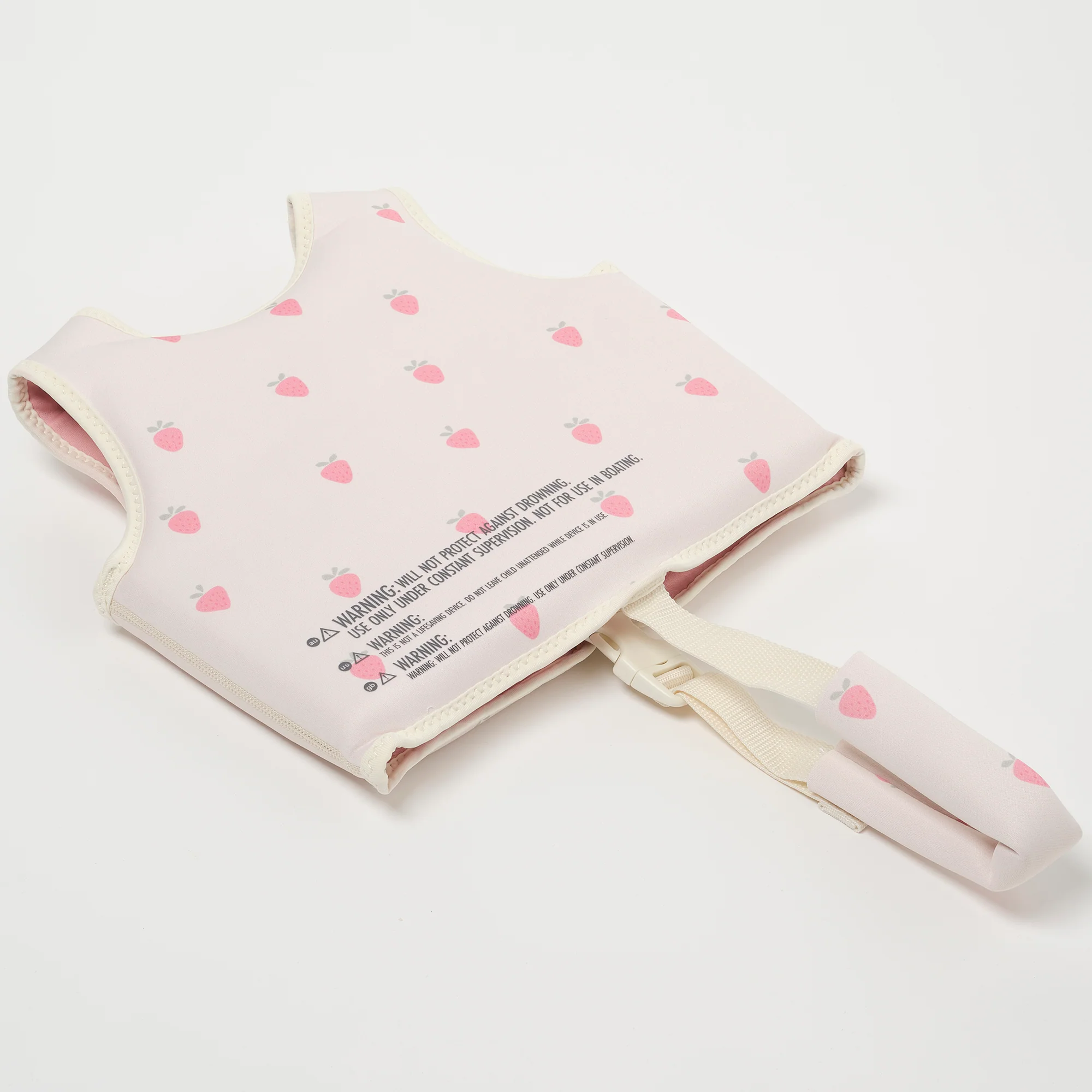 Sunnylife Strawberry Swim Vest With Anti-Rise Safety Strap - Image 2