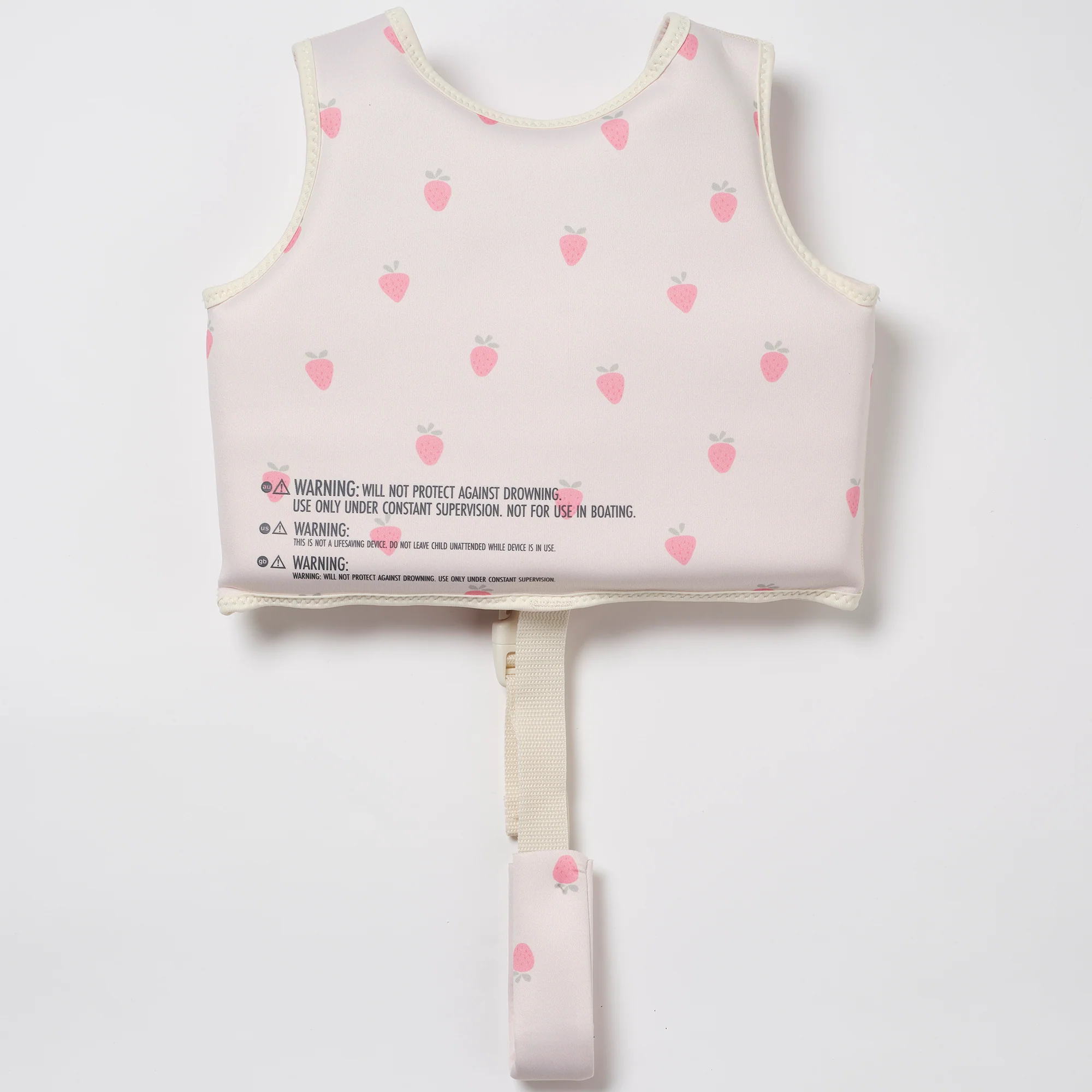 Sunnylife Strawberry Swim Vest With Anti-Rise Safety Strap - Image 5