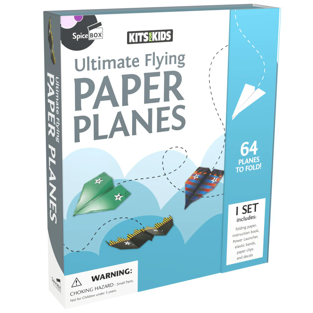 Kits For Kids: High-Flying Paper Plane Adventure Set, 8+