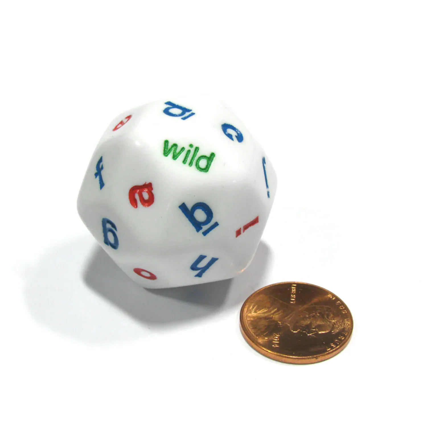 Koplow Games Colorful 30-Sided Alphabet Dice Set, Lowercase, 4 Pack - Image 2