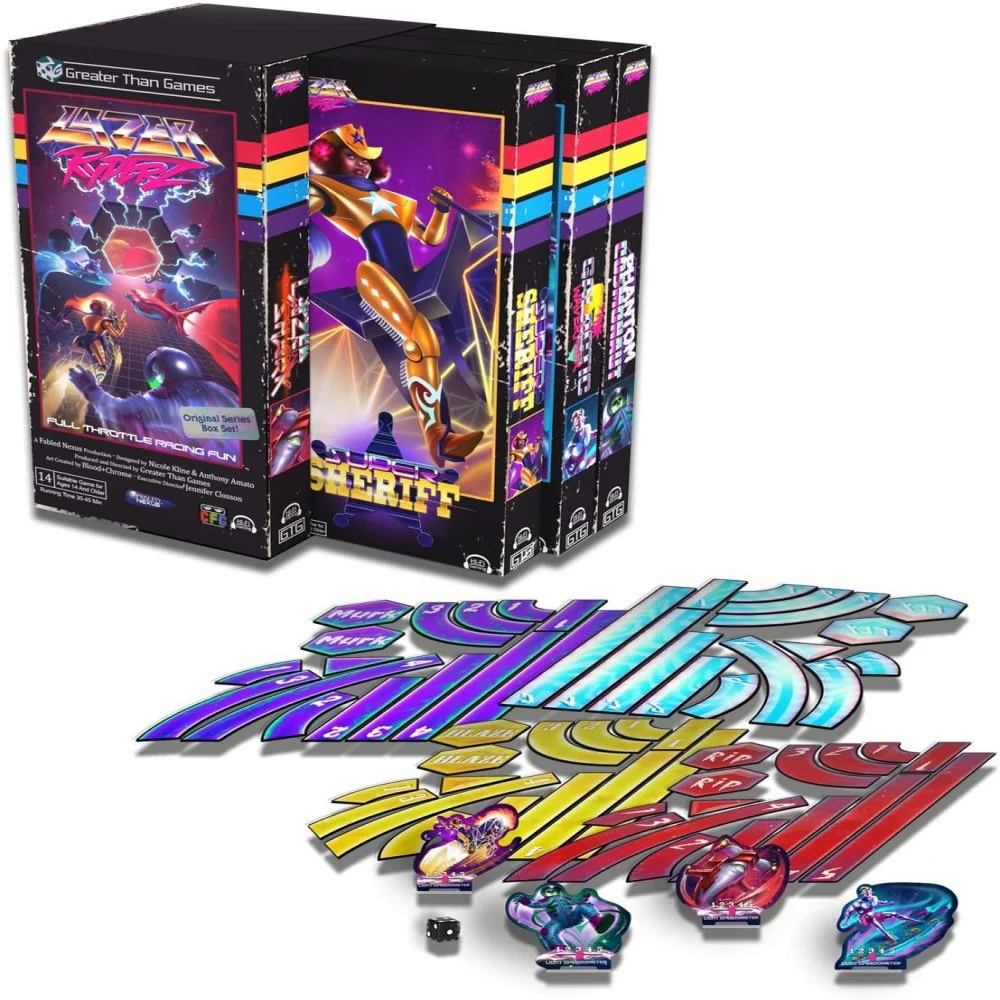 Lazer Ryderz 80's Retro Style Strategy Board Game - Image 2