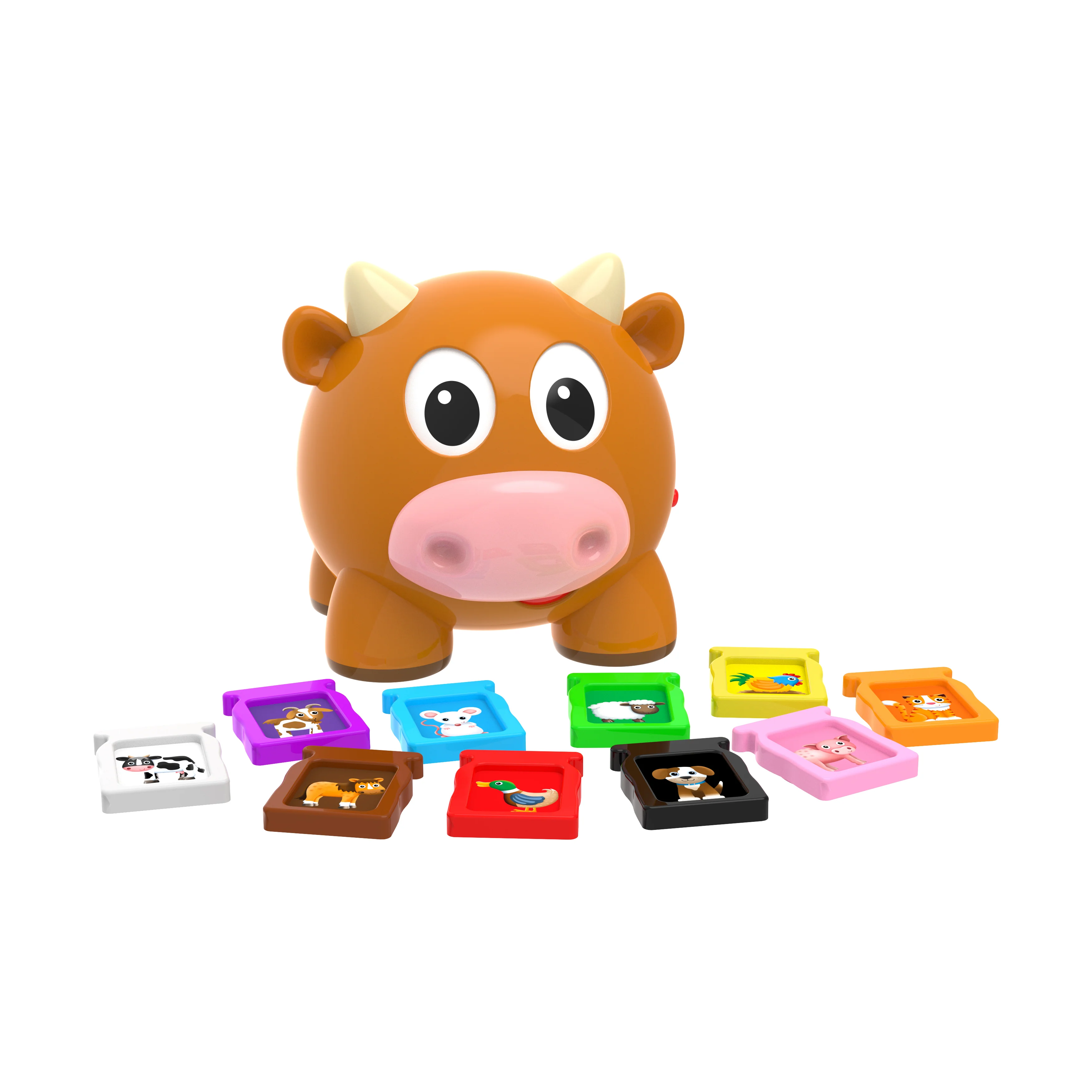 Learn with Me - Interactive Animal Farm Cow Learning Toy - Image 2