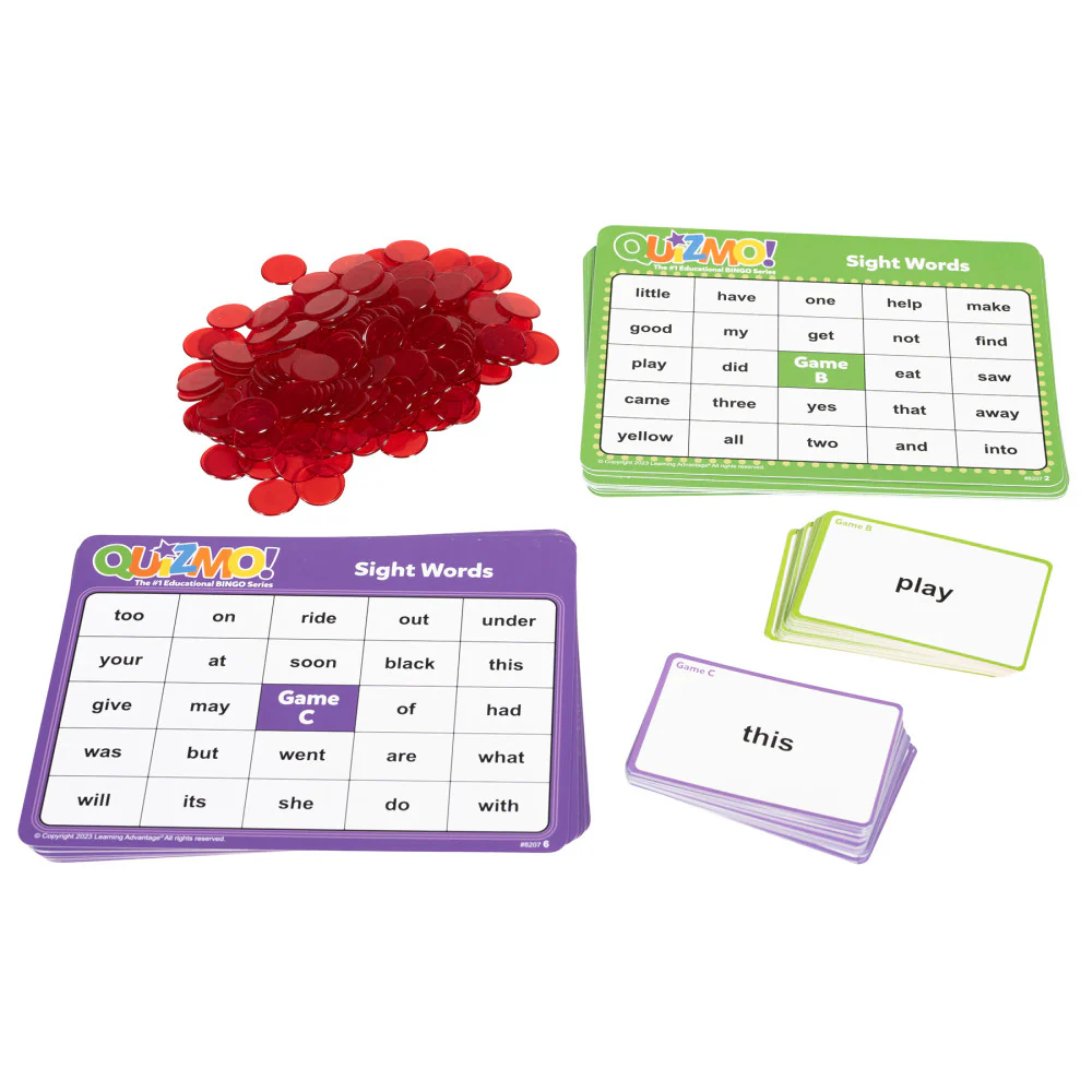 Learning Advantage QUIZMO Sight Words Interactive Bingo Game - Image 5