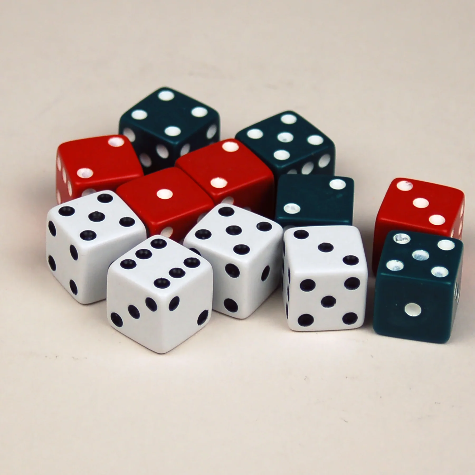 Learning Advantage Colorful Dot Dice Set - Red, Green, White - 72 Count - Image 3