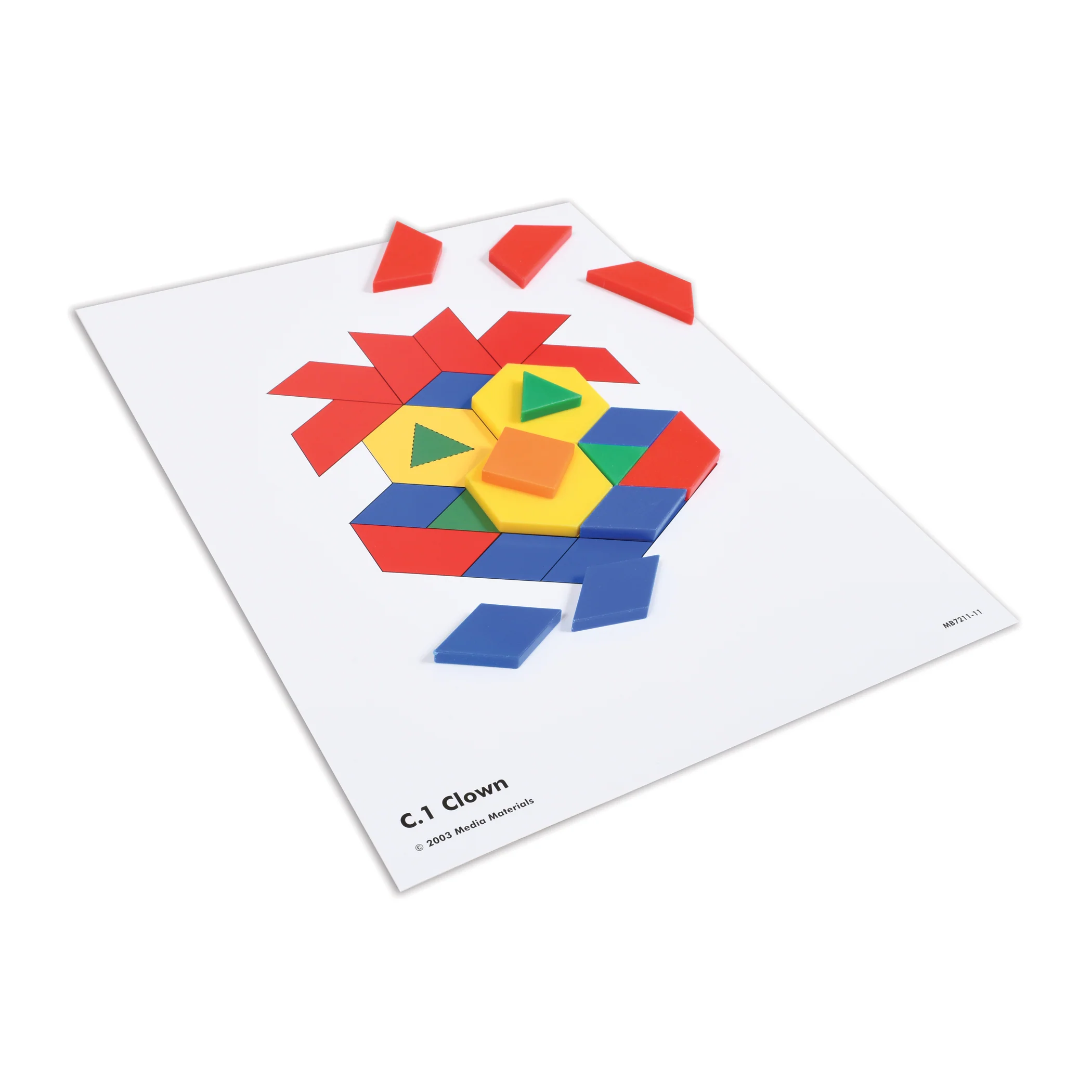 Learning Advantage Fun Geometry Pattern Block Activity Cards - Set of 60 - Image 4