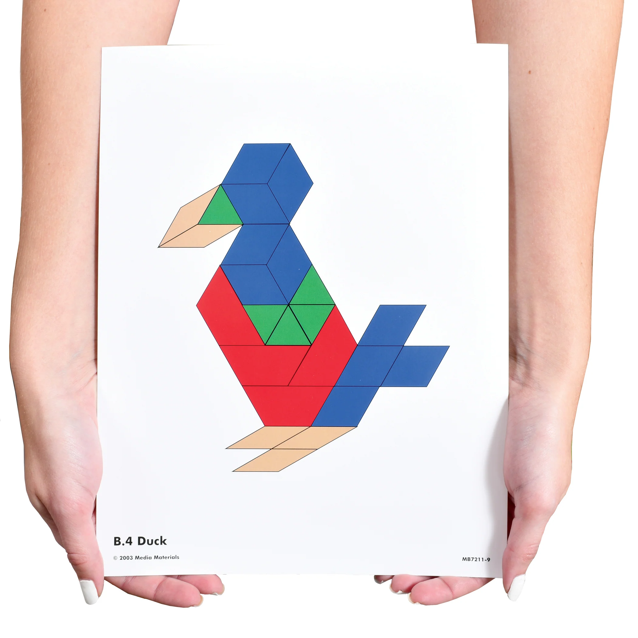 Learning Advantage Fun Geometry Pattern Block Activity Cards - Set of 60 - Image 7