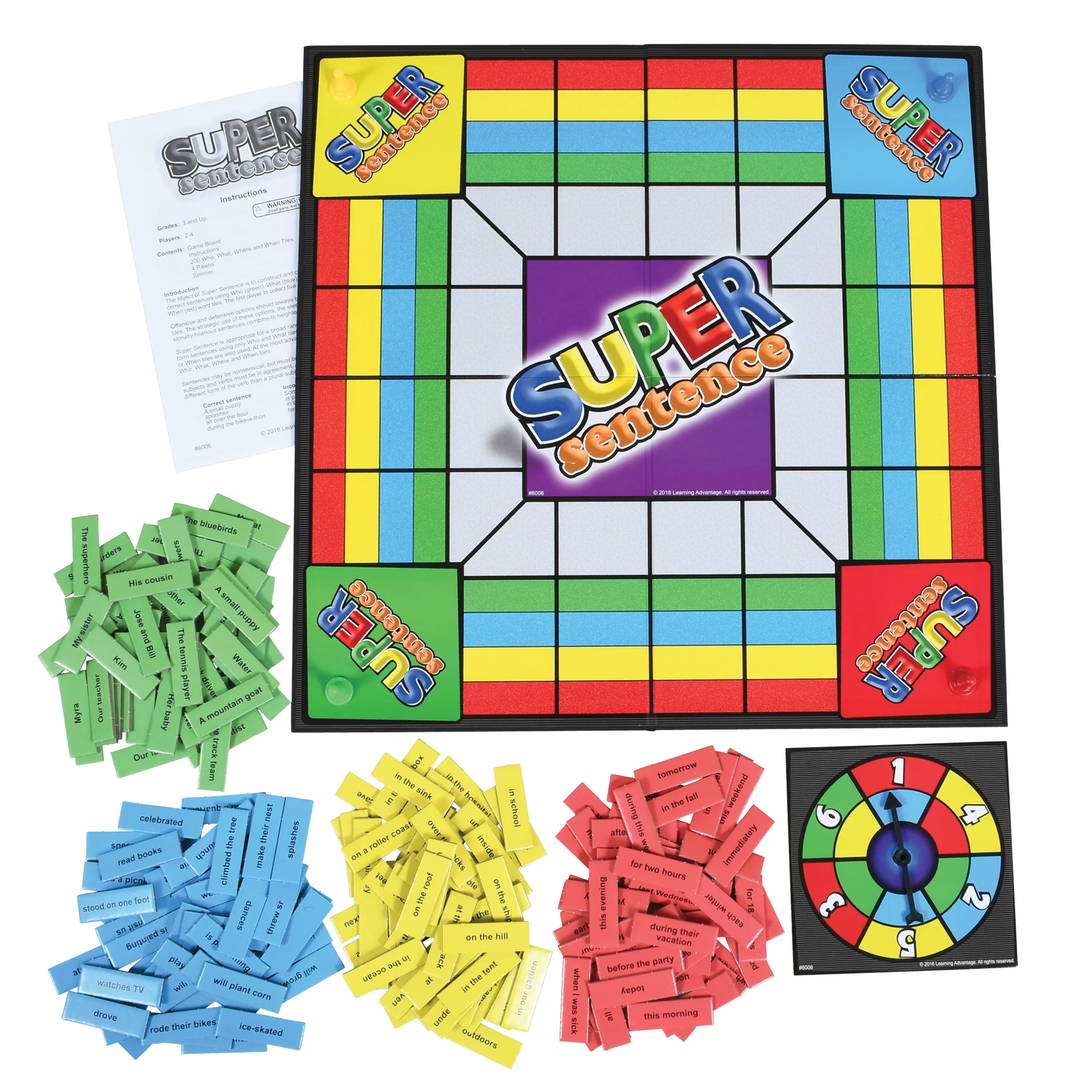 Learning Advantage Super Sentence Creation Board Game - Educational Fun - Image 3
