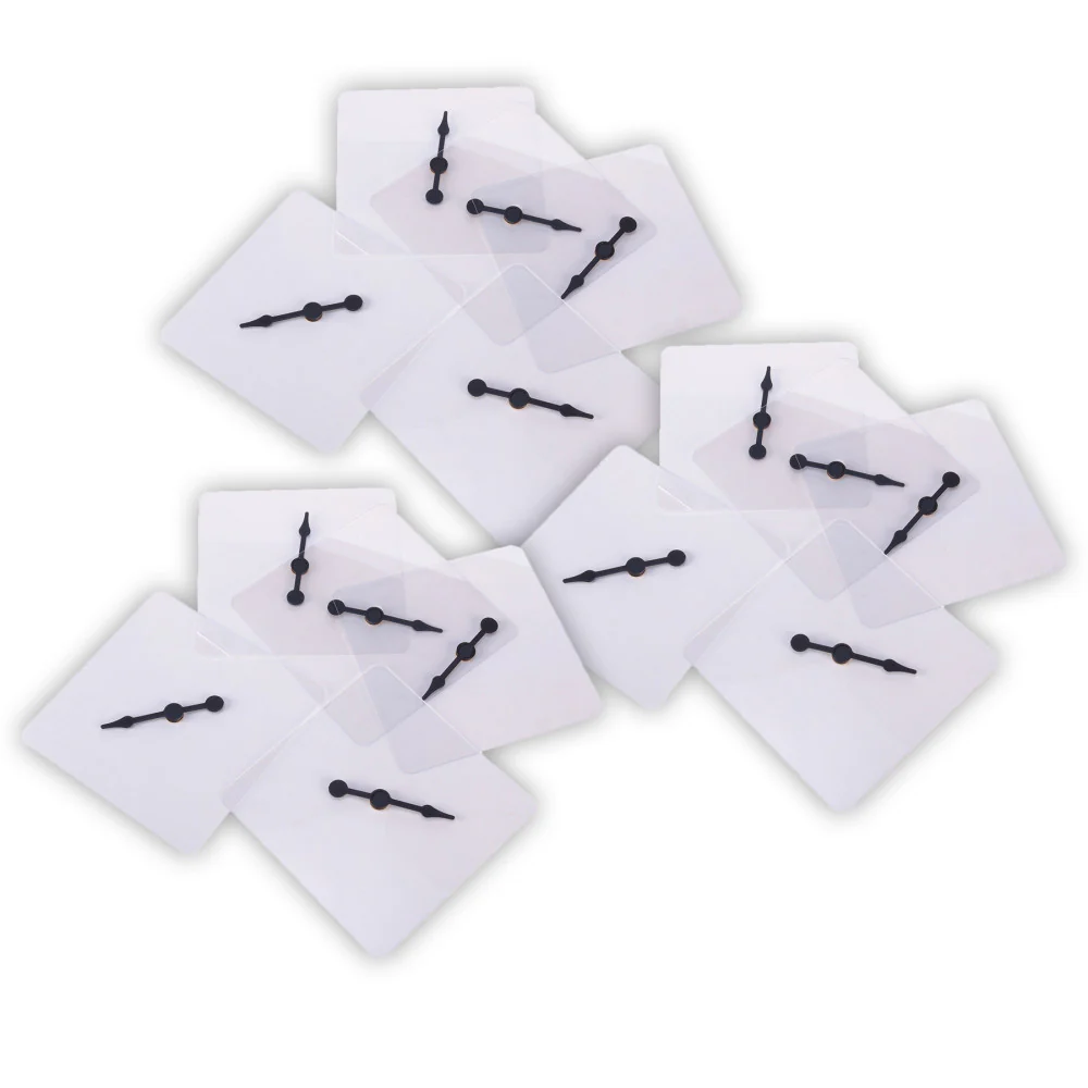 Learning Advantage Transparent Spinners - Customizable, Durable Plastic - Set of 15