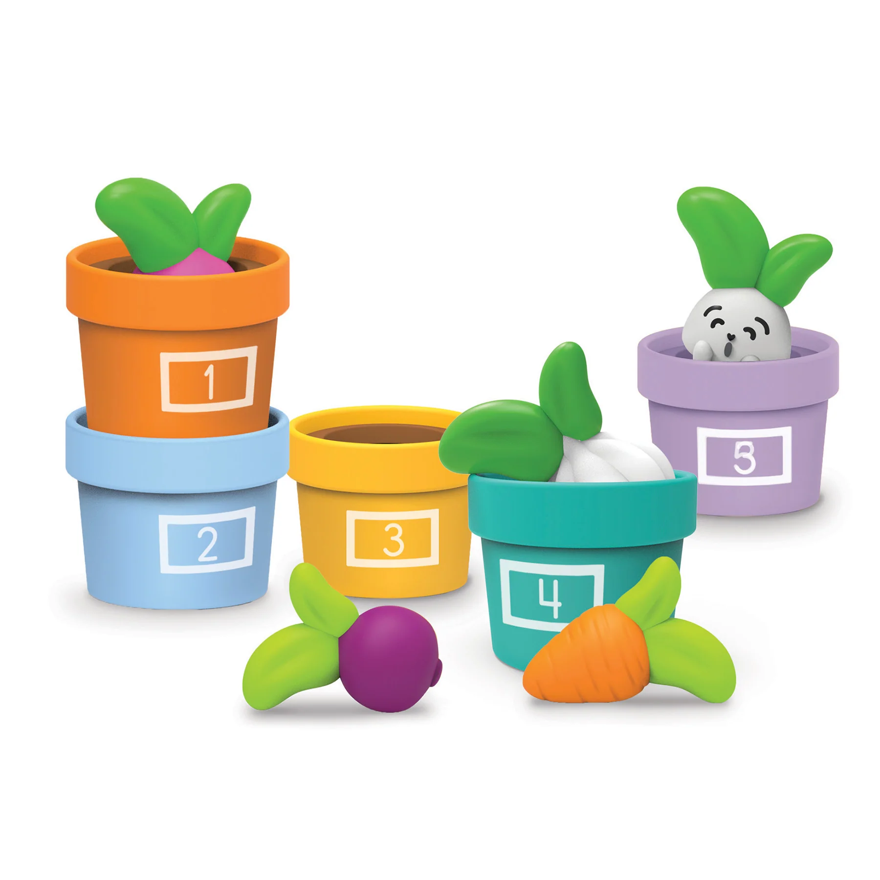 Learning Resources Hide & Seek Vegetable Garden - Eco-Friendly Preschool Game - Image 2