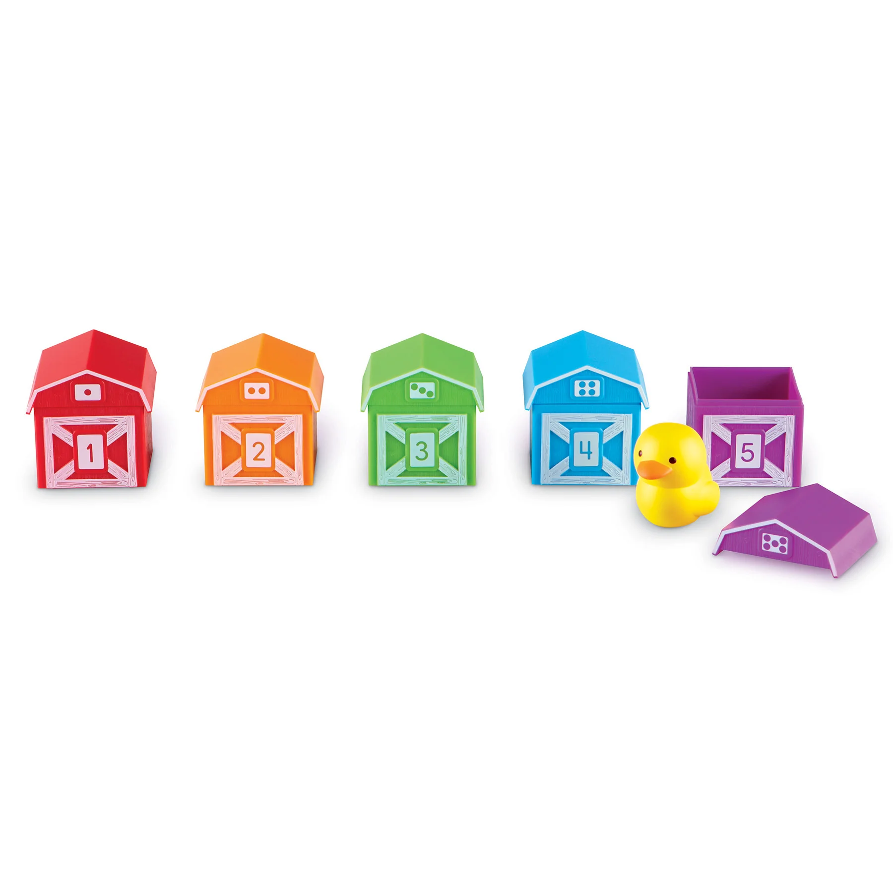Learning Resources Peekaboo Learning Farm Colorful Animal Barn Playset - Image 4
