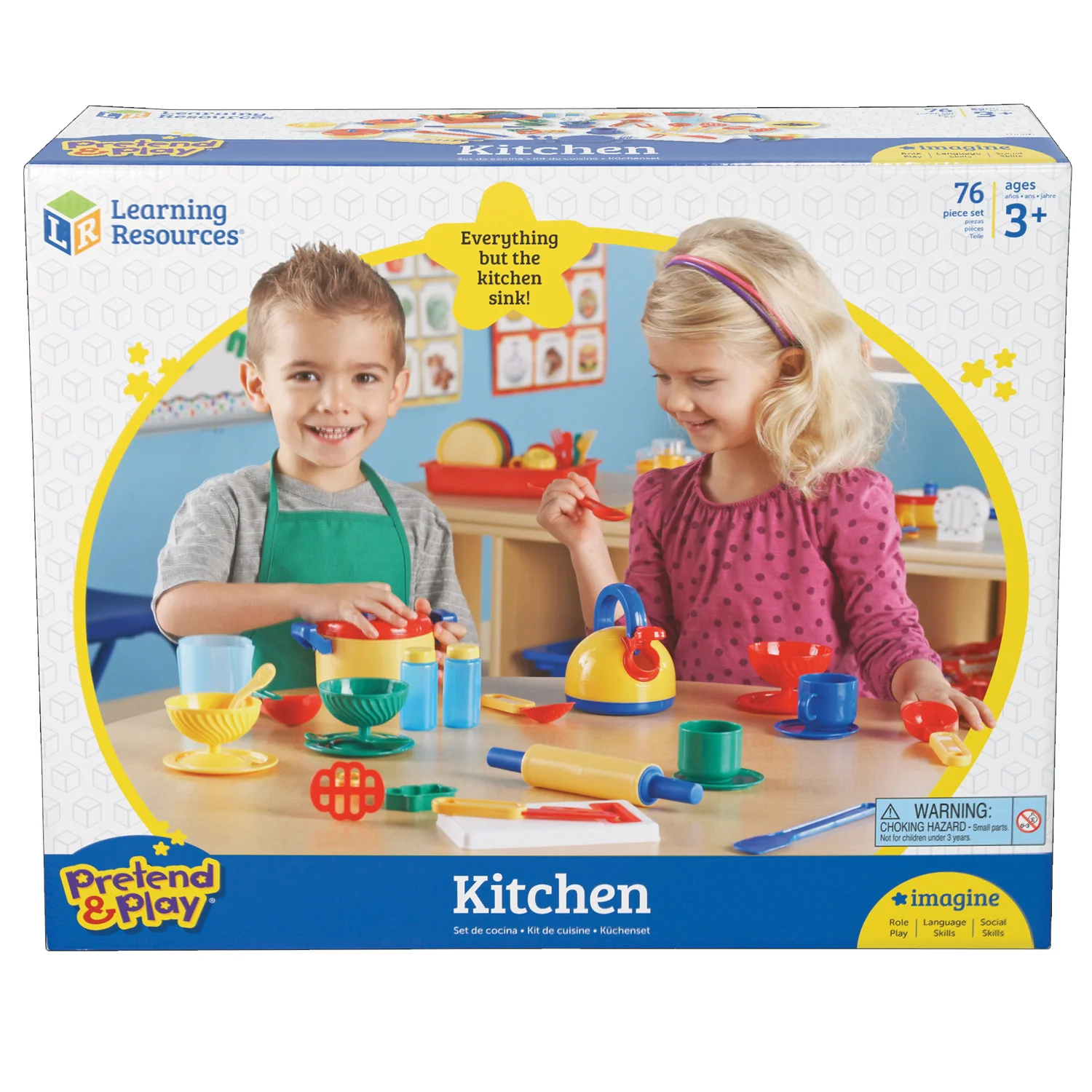 Learning Resources Pretend & Play Deluxe Kitchen Set - Image 2