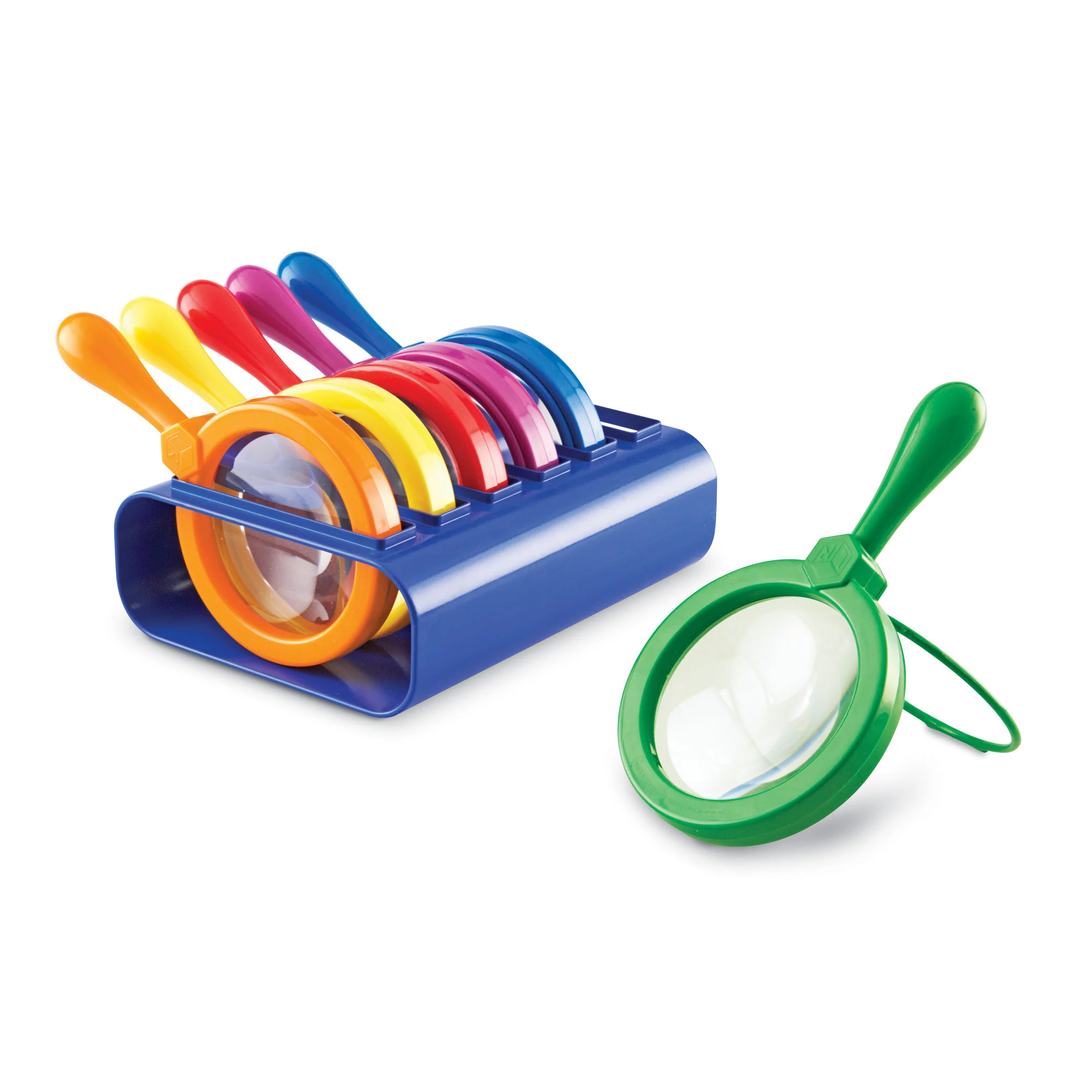 Learning Resources Jumbo Magnifiers Science Kit - Colorful Set of 6 - Image 2