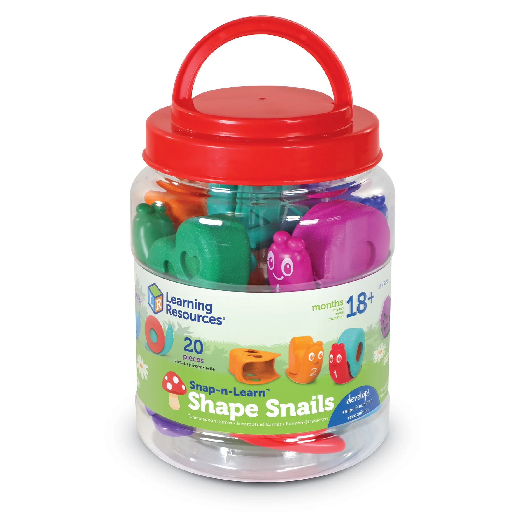 Learning Resources Snap-N-Learn Shape Snails - Educational Counting & Sorting Toy - Image 4