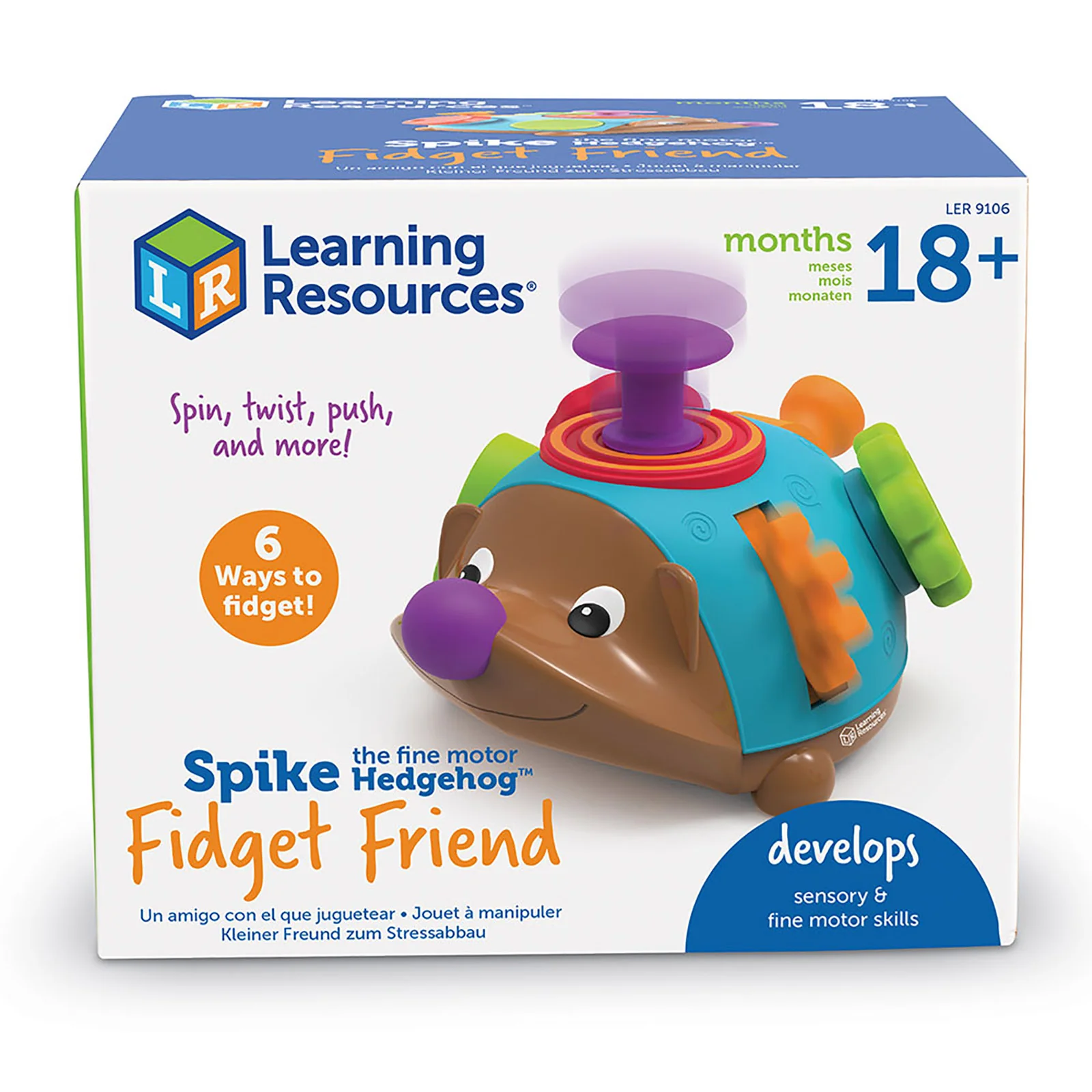 Learning Resources Spike the Fine Motor Hedgehole Fidget Friend - Image 2