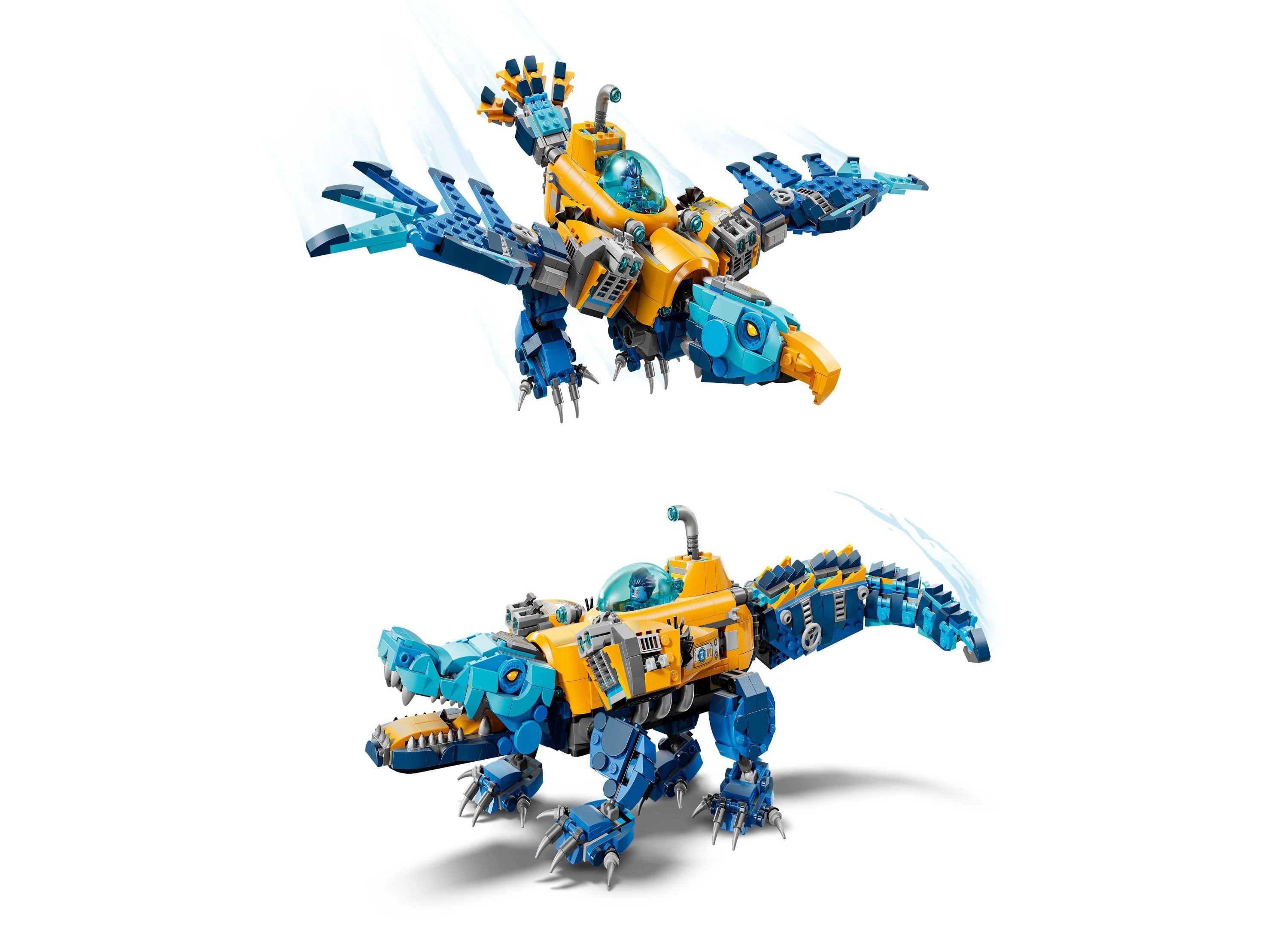 LEGO® DREAMZzz Crocodile & Eagle Submarine Adventure Playset 71512 - 1107 Pieces - Image 4