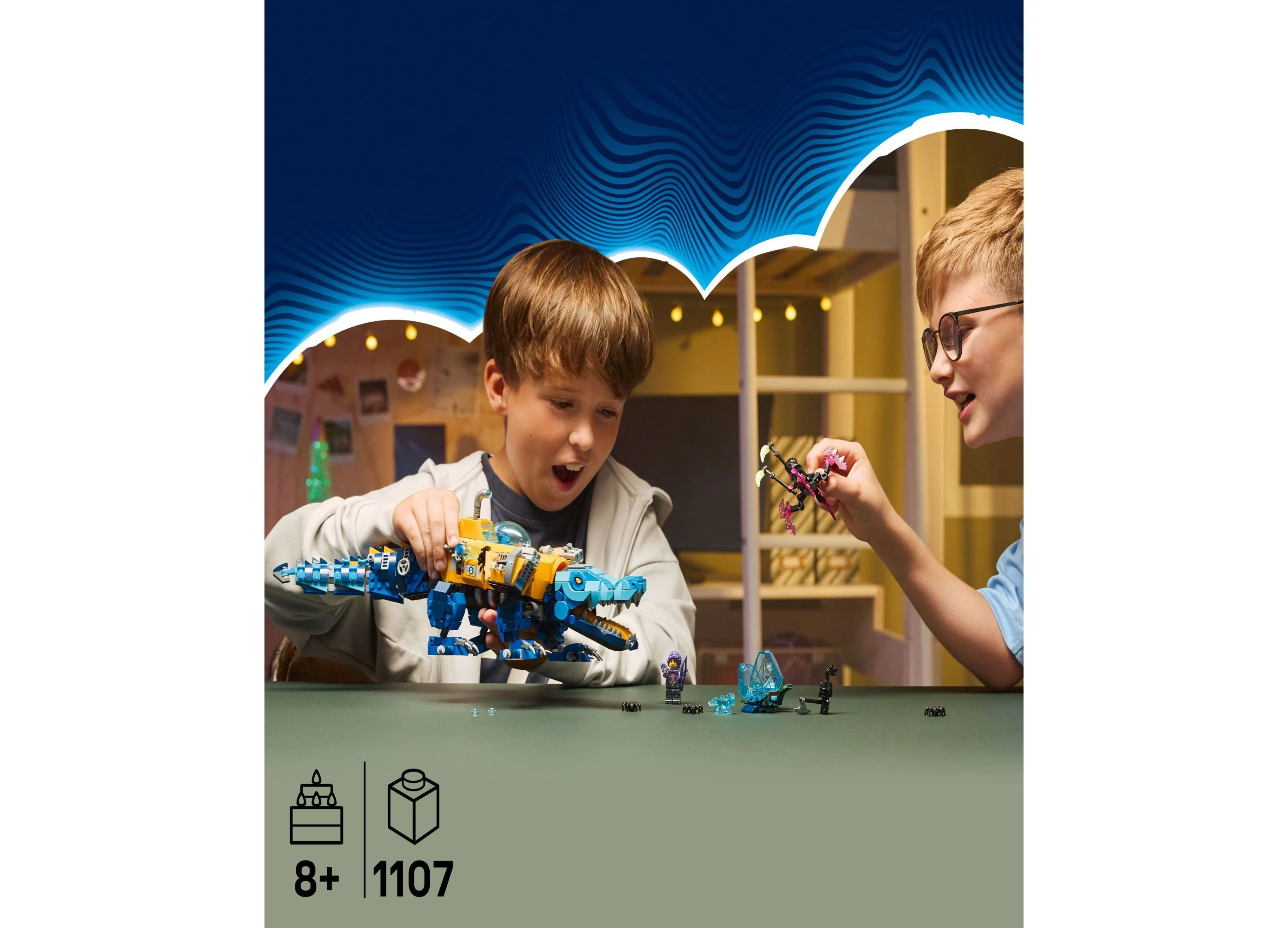 LEGO® DREAMZzz Crocodile & Eagle Submarine Adventure Playset 71512 - 1107 Pieces - Image 5