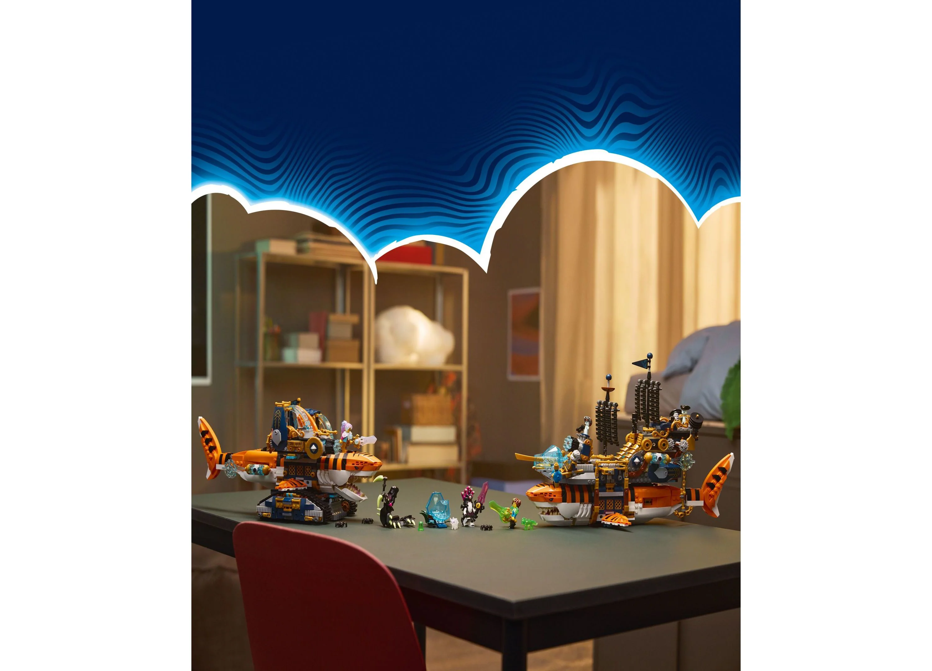 LEGO DREAMZzz Tiger Shark Tank Interchangeable Building Set 1548 Pieces - Image 2