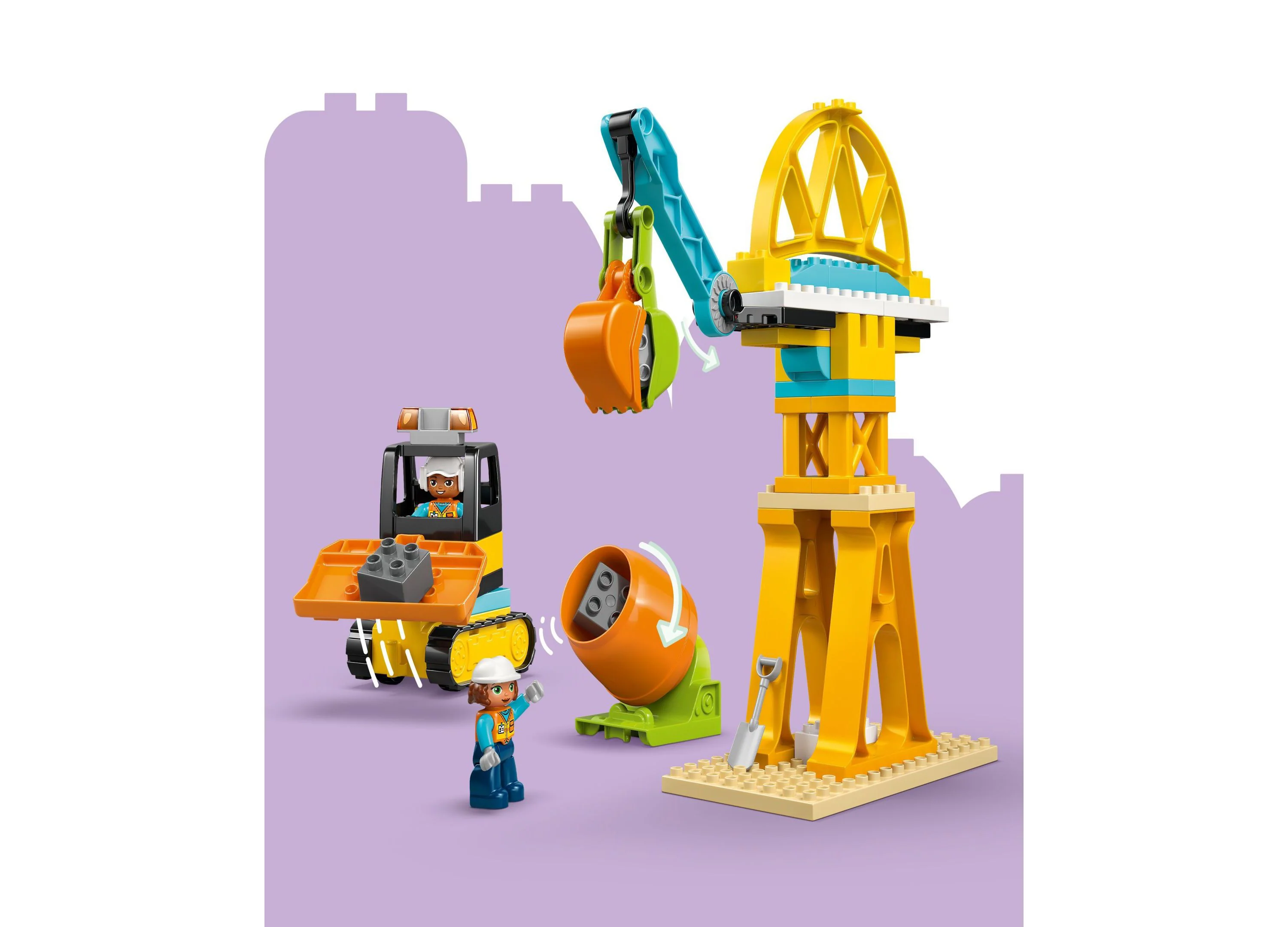 LEGO DUPLO Town Construction Site 3-in-1 Vehicle Set 10476, 84 Pieces - Image 3
