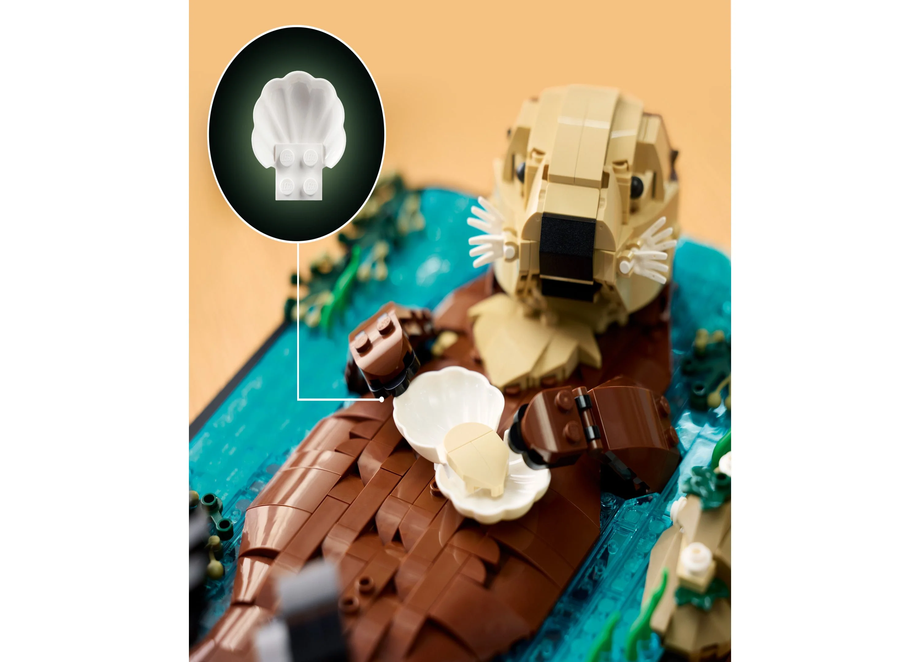 LEGO® Ideas Floating Sea Otter Building Set, 21366 - Image 3