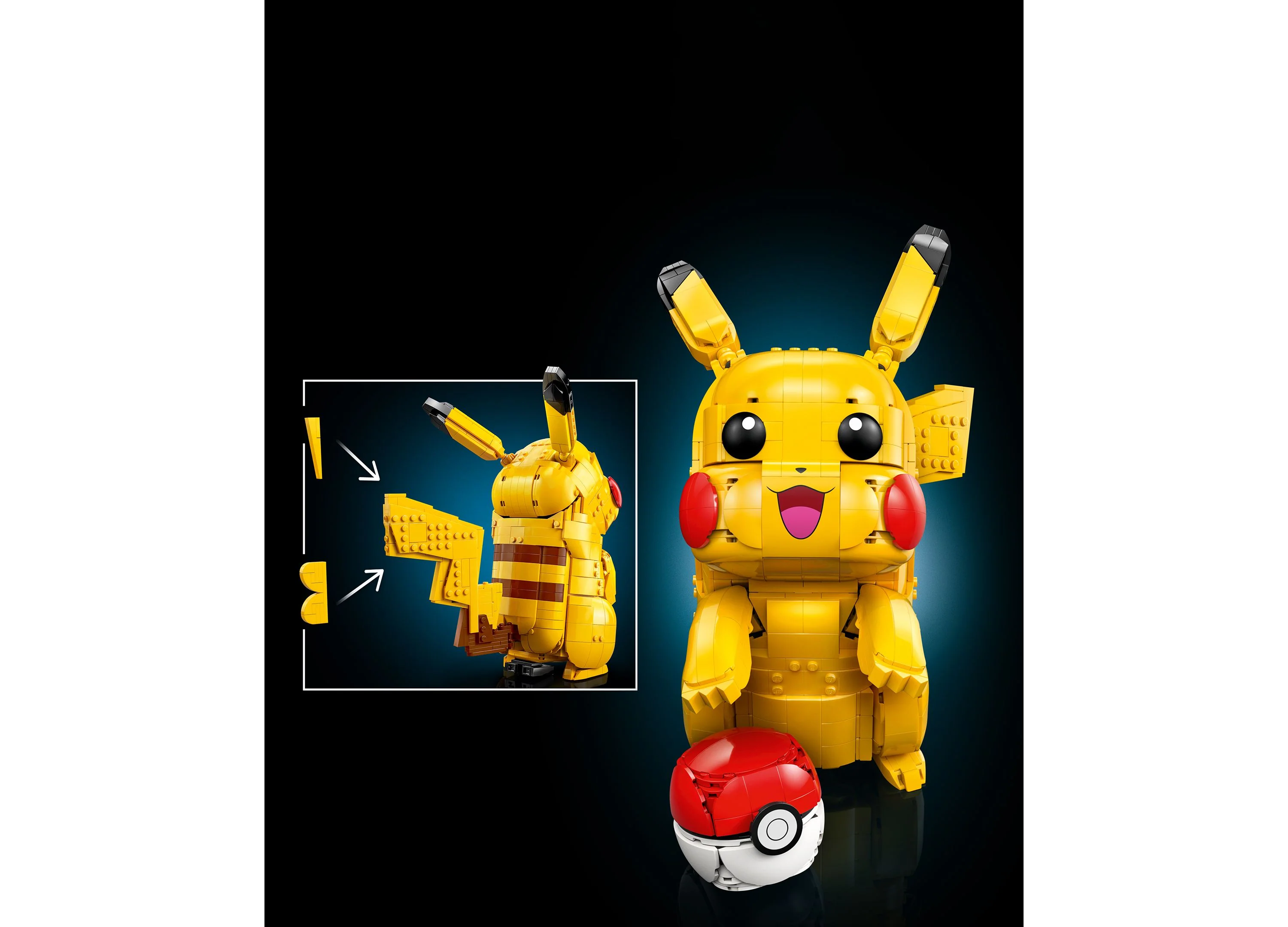 LEGO Pokémon Pikachu and Poké Ball Building Set, 2050 Pieces - Image 3