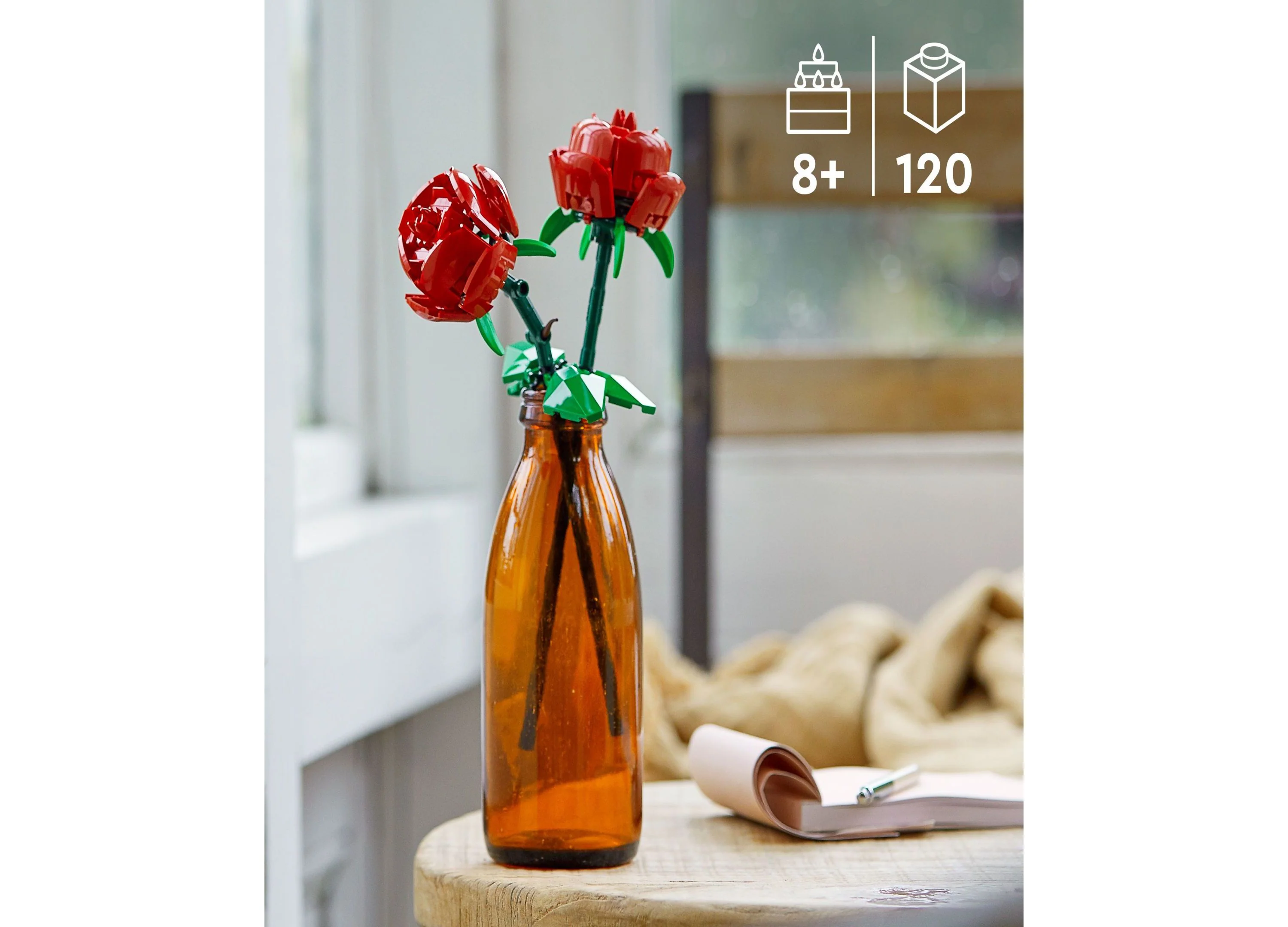 LEGO Roses Botanical Collection Building Set 120 Pieces - Image 5