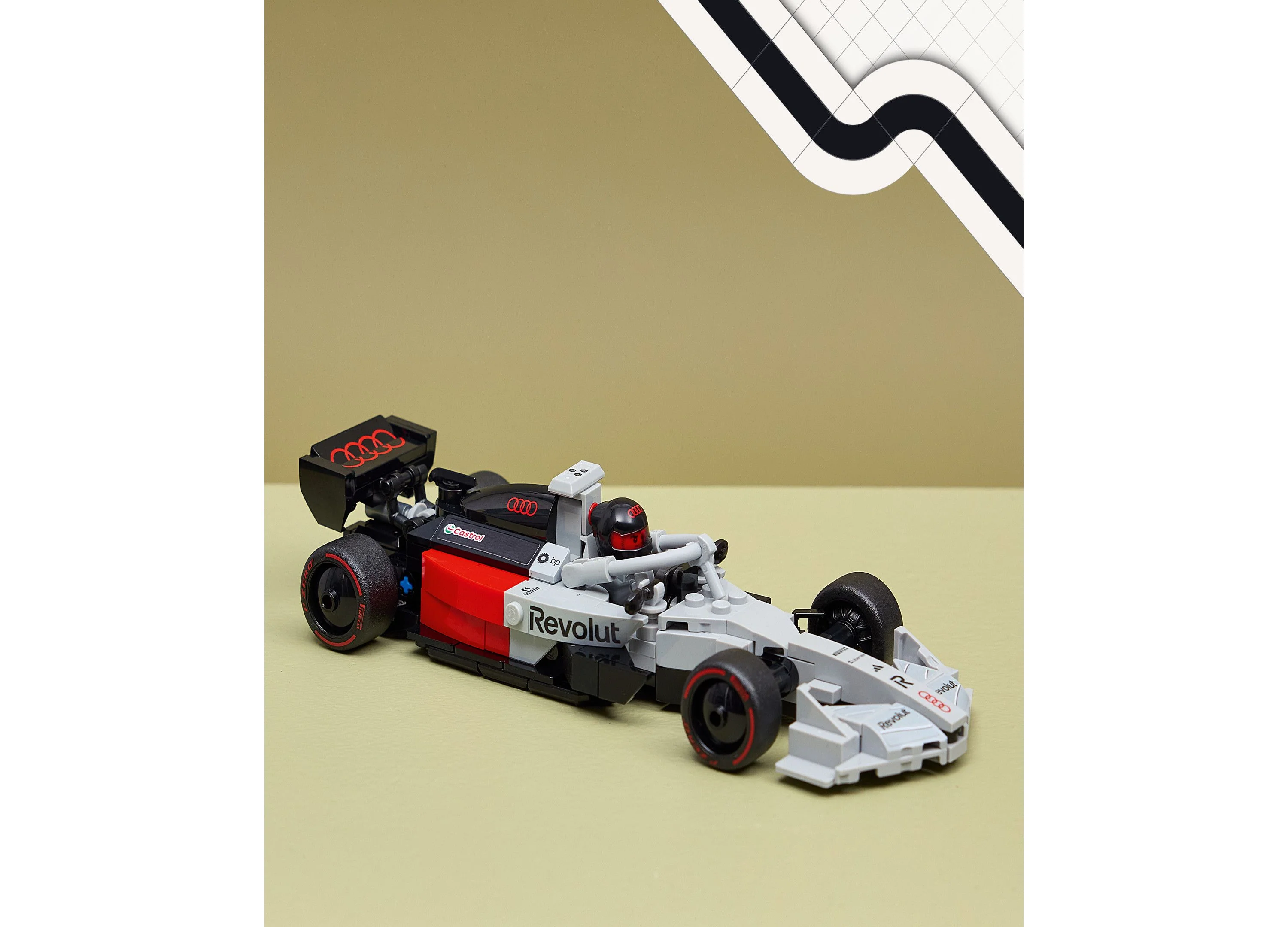 LEGO® Speed Champions Audi R26 F1® Race Car Toy Building Kit, 77259 - Image 2