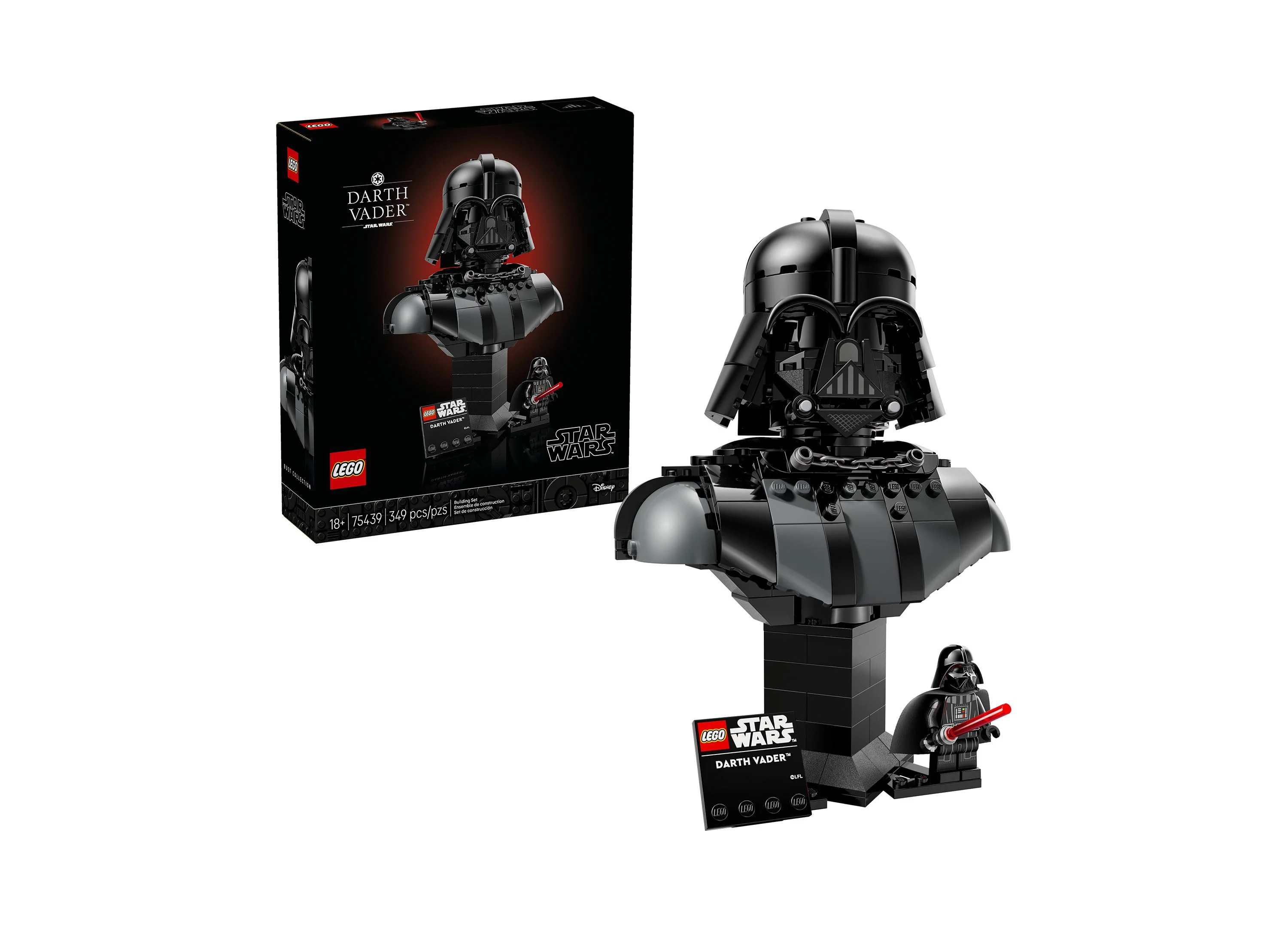 LEGO Star Wars Darth Vader Bust Building Set, 349 Pieces