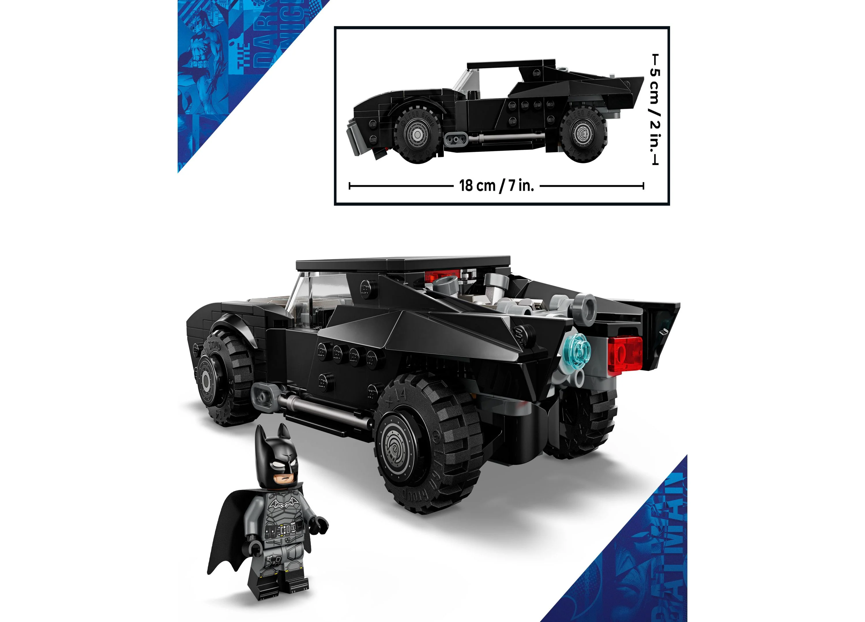 LEGO® Super Heroes DC Batman Batmobile Model Car Building Set, 76332 - Image 5