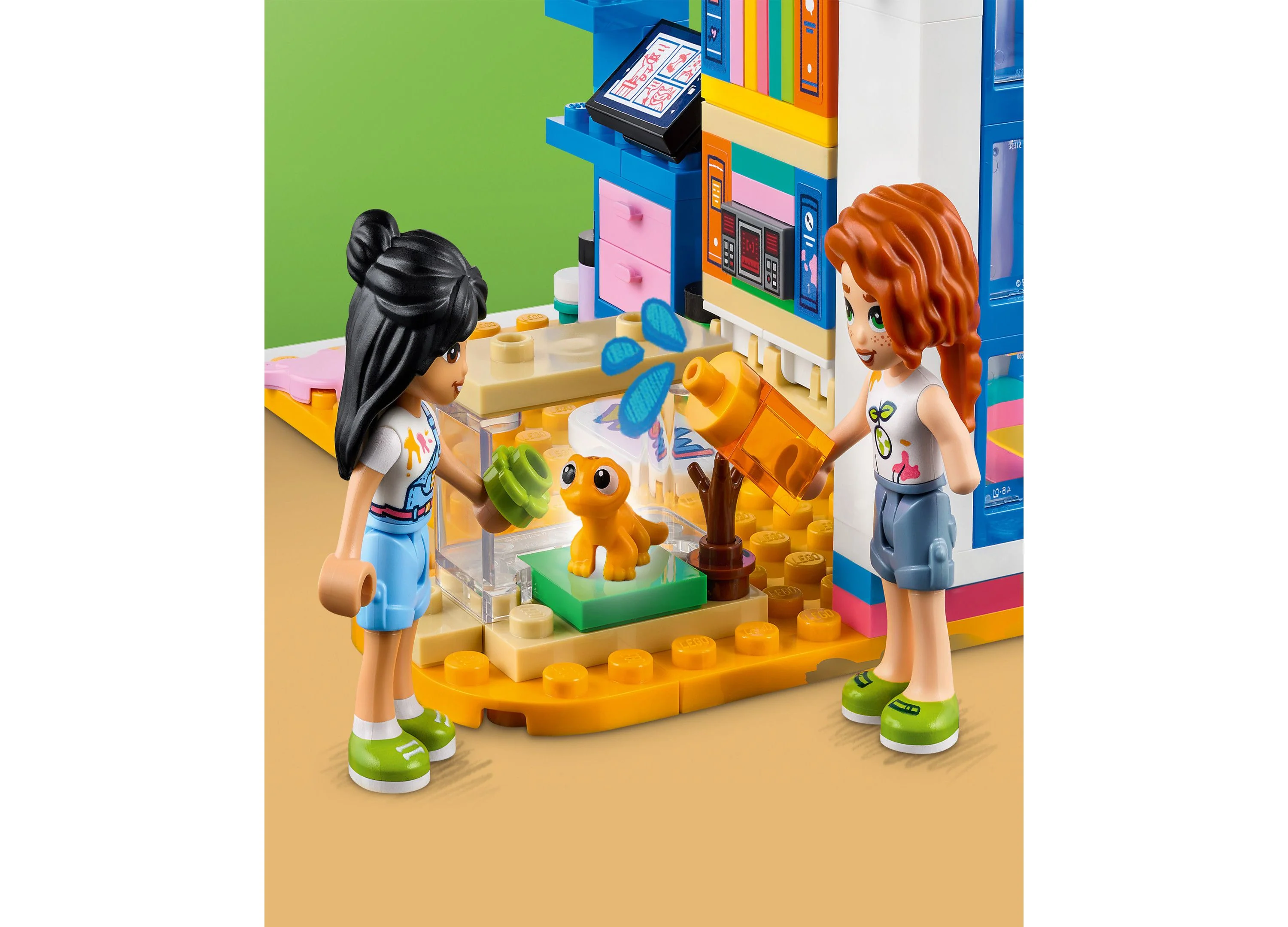 LEGO Friends Liann's Room 204-Piece Building Set with Mini-Dolls and Gecko - Image 4