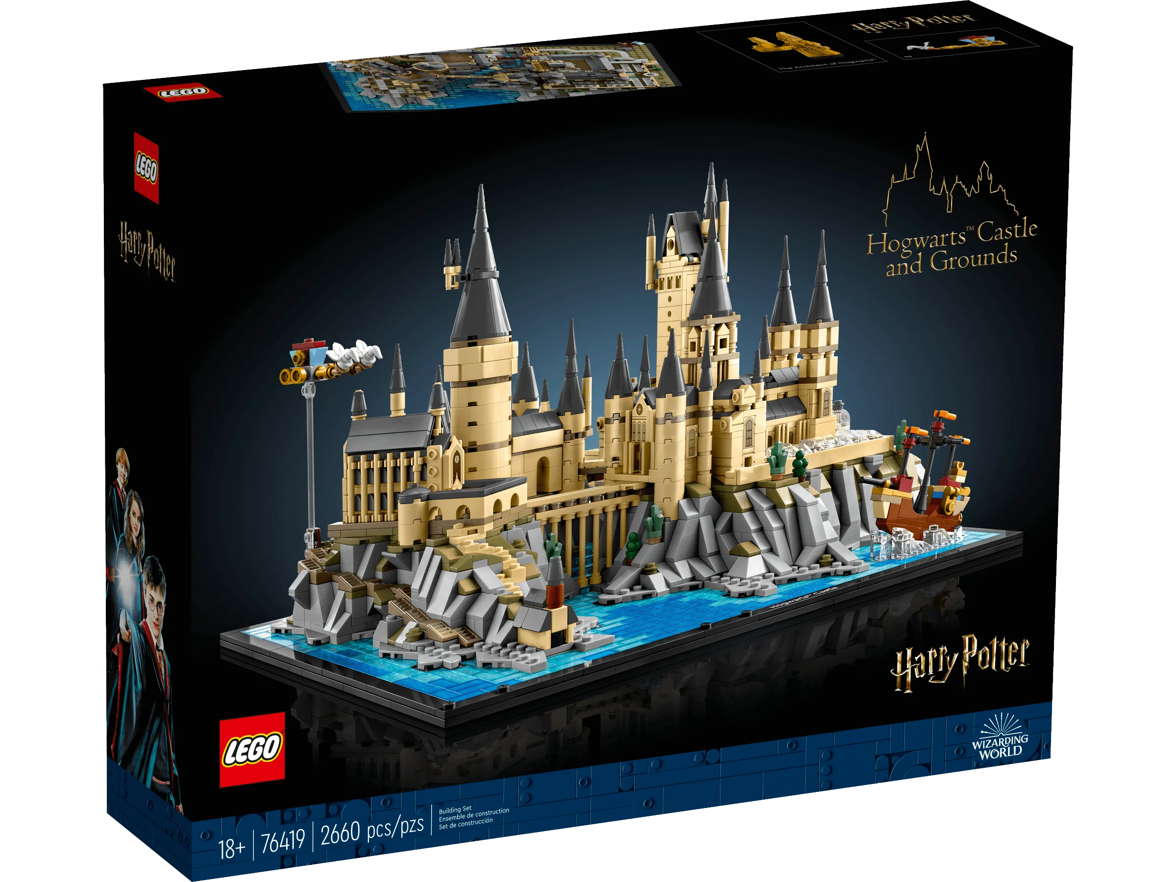 LEGO Harry Potter Hogwarts Castle and Grounds 76419 Building Set - 2,660 Pieces - Image 3