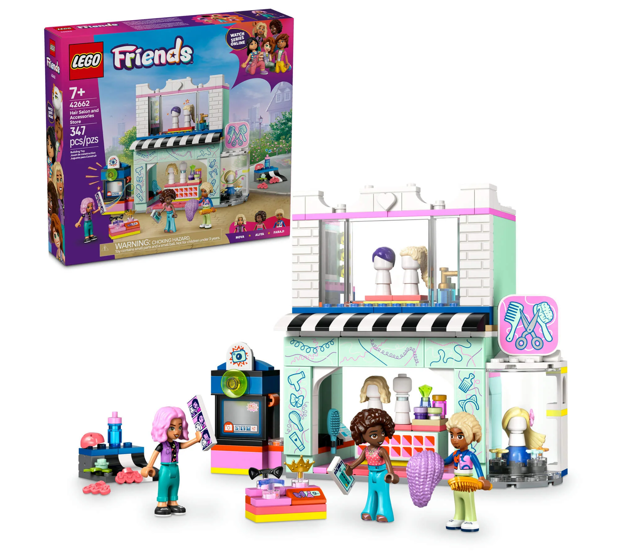 LEGO Friends 347-Piece Hair Salon Creative Building Set for Kids