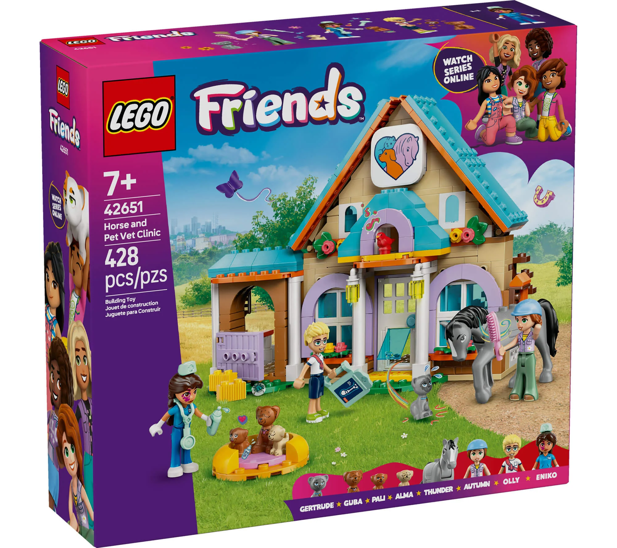 LEGO Friends 428-Piece Horse and Pet Vet Clinic Playset - Image 2